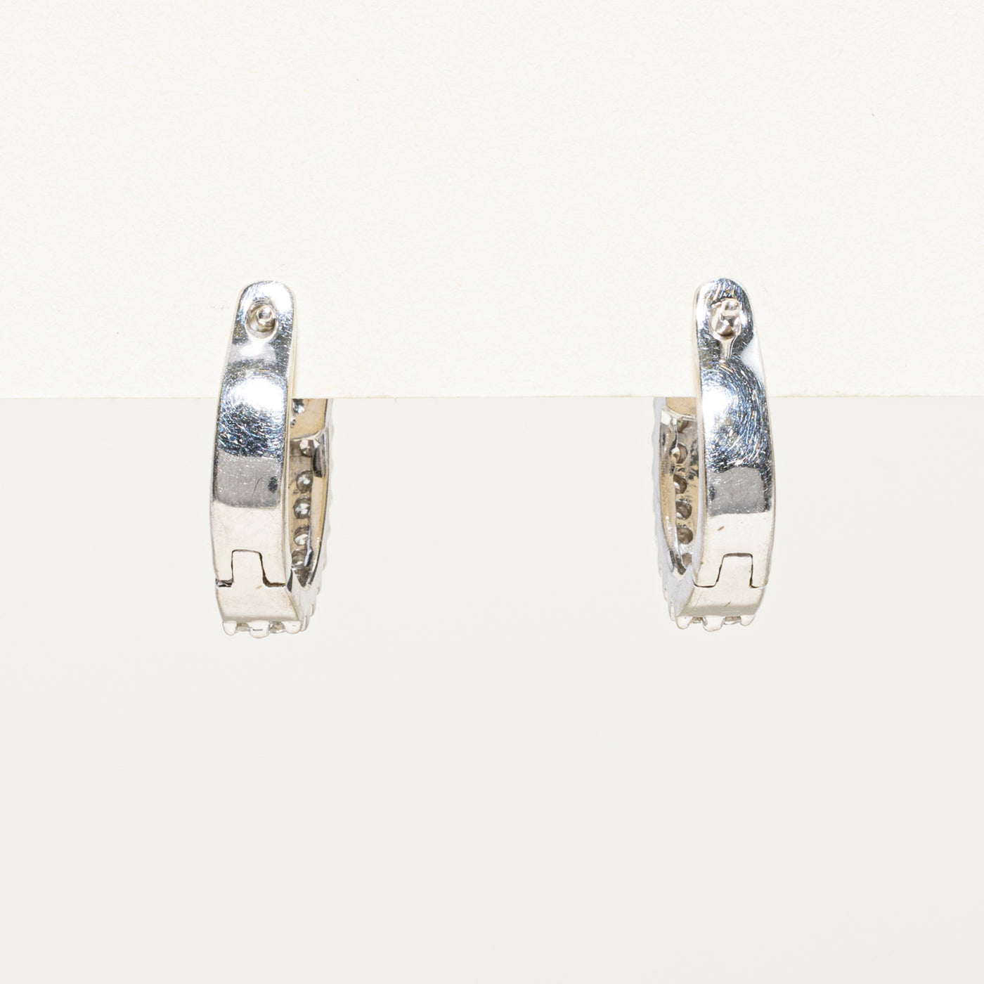 Diamond Half Huggie Earrings | 0.36ctw