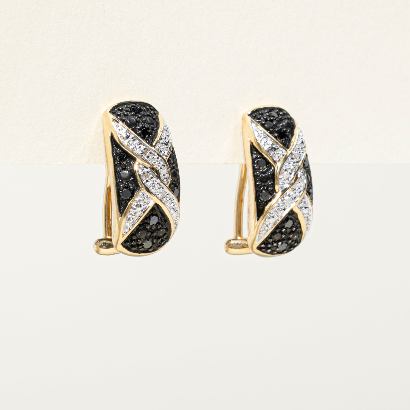 Black & White Diamond Stud Earrings | 0.26ctw
