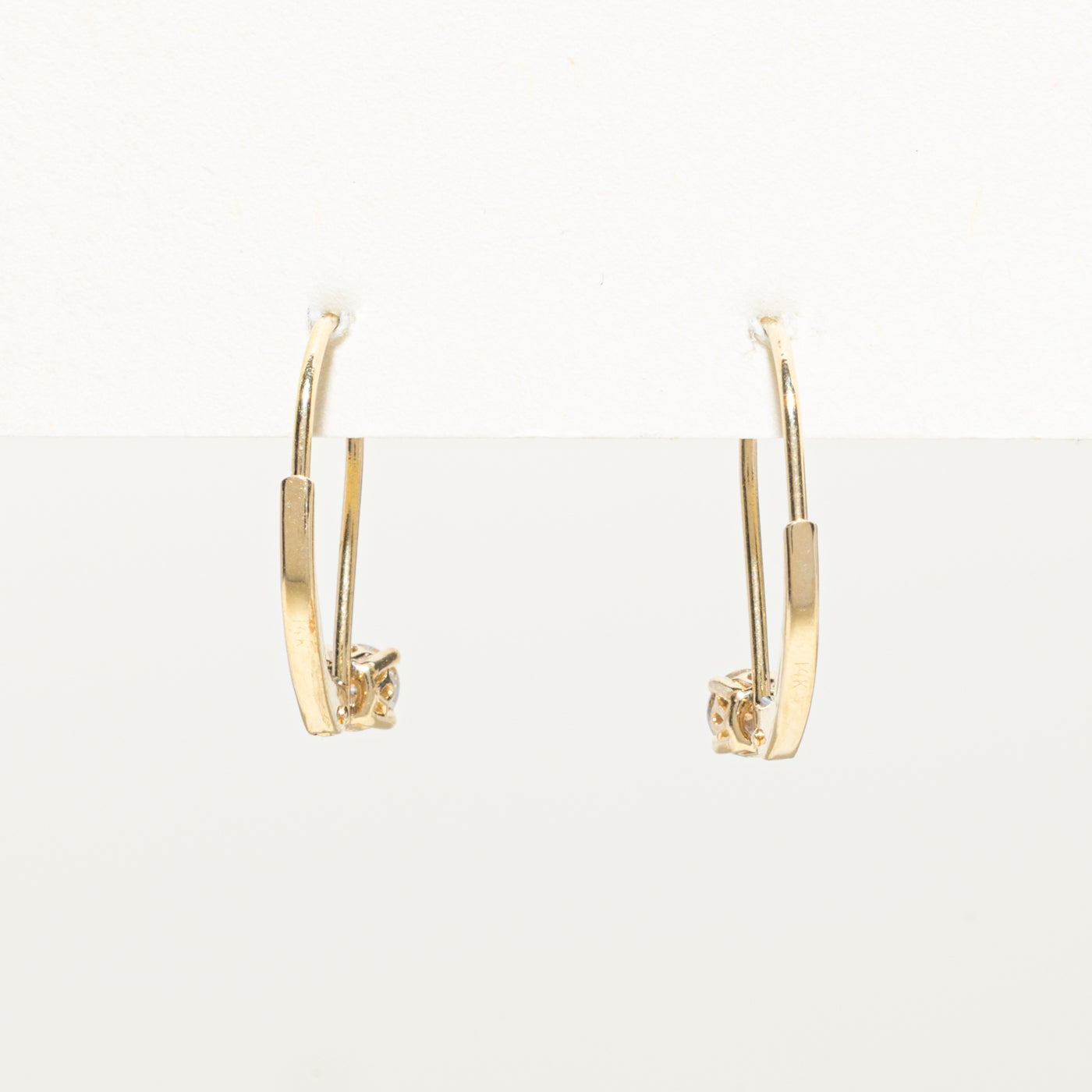 Boucles d'oreilles pendantes en diamants | 0,27 ct