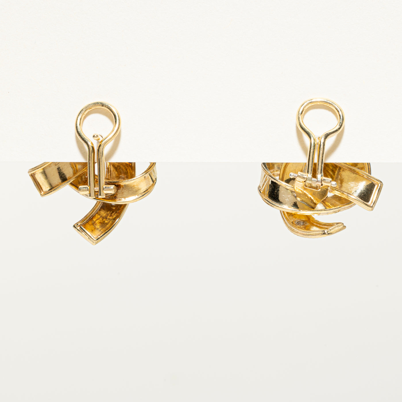 Diamond Fluted Knot Stud Earrings | 0.16ctw