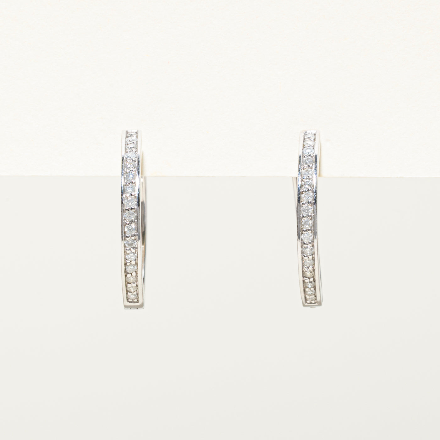Diamond Hoop Earrings | 0.28ctw