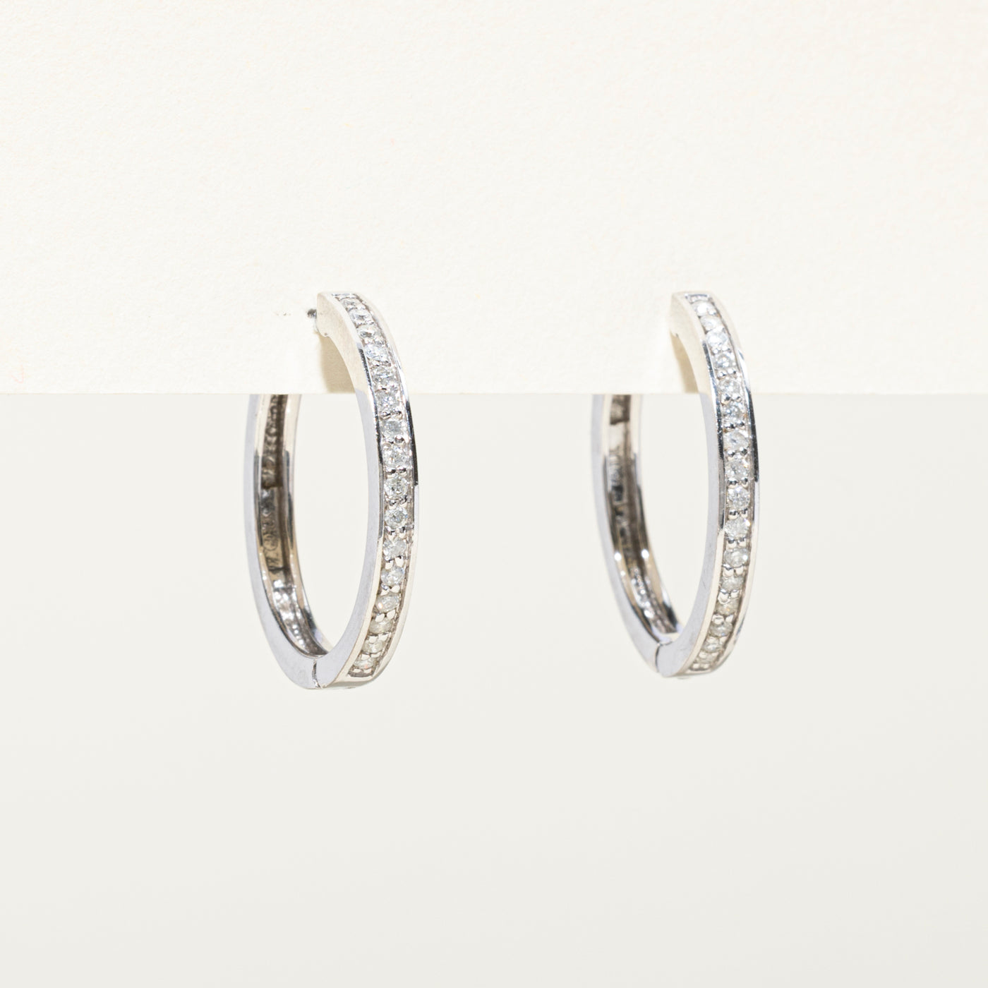 Diamond Hoop Earrings | 0.28ctw