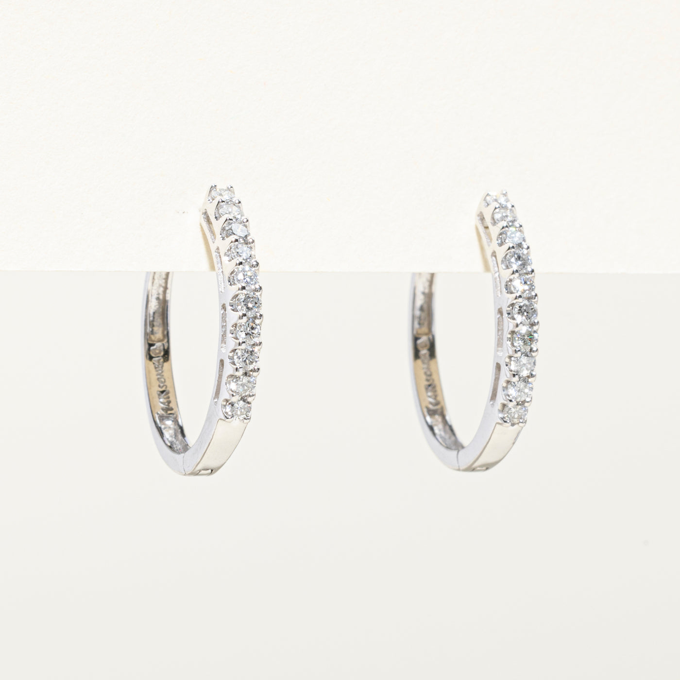 Diamond Hoop Earrings | 0.44ctw