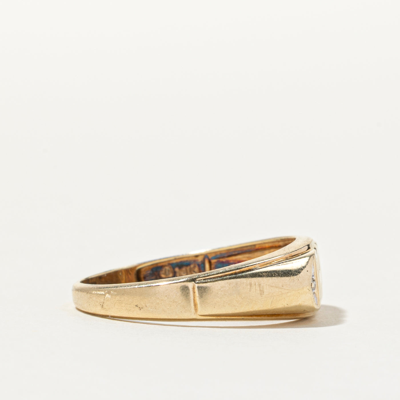 Bague « PAPA » en diamant | 0,01 ct | Taille 10,75