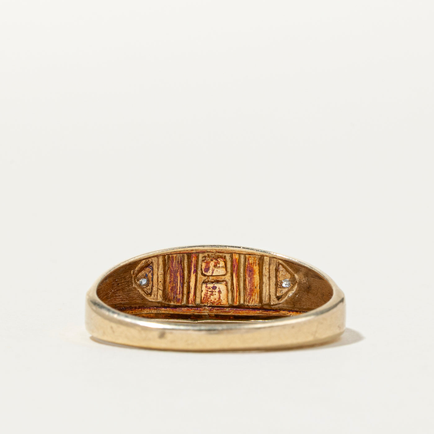 Bague « PAPA » en diamant | 0,01 ct | Taille 10,75