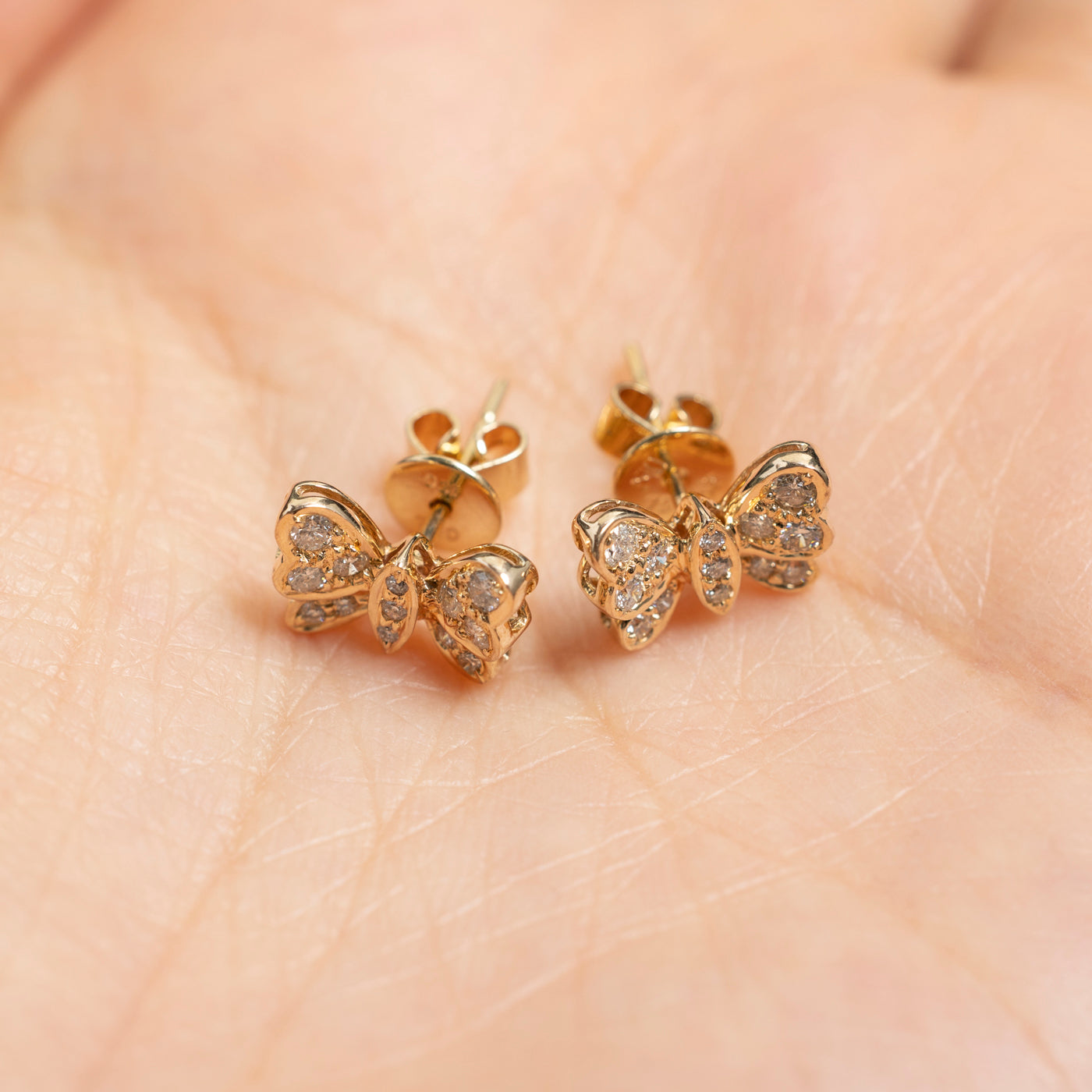 Diamond Butterfly Stud Earrings | 0.31ctw