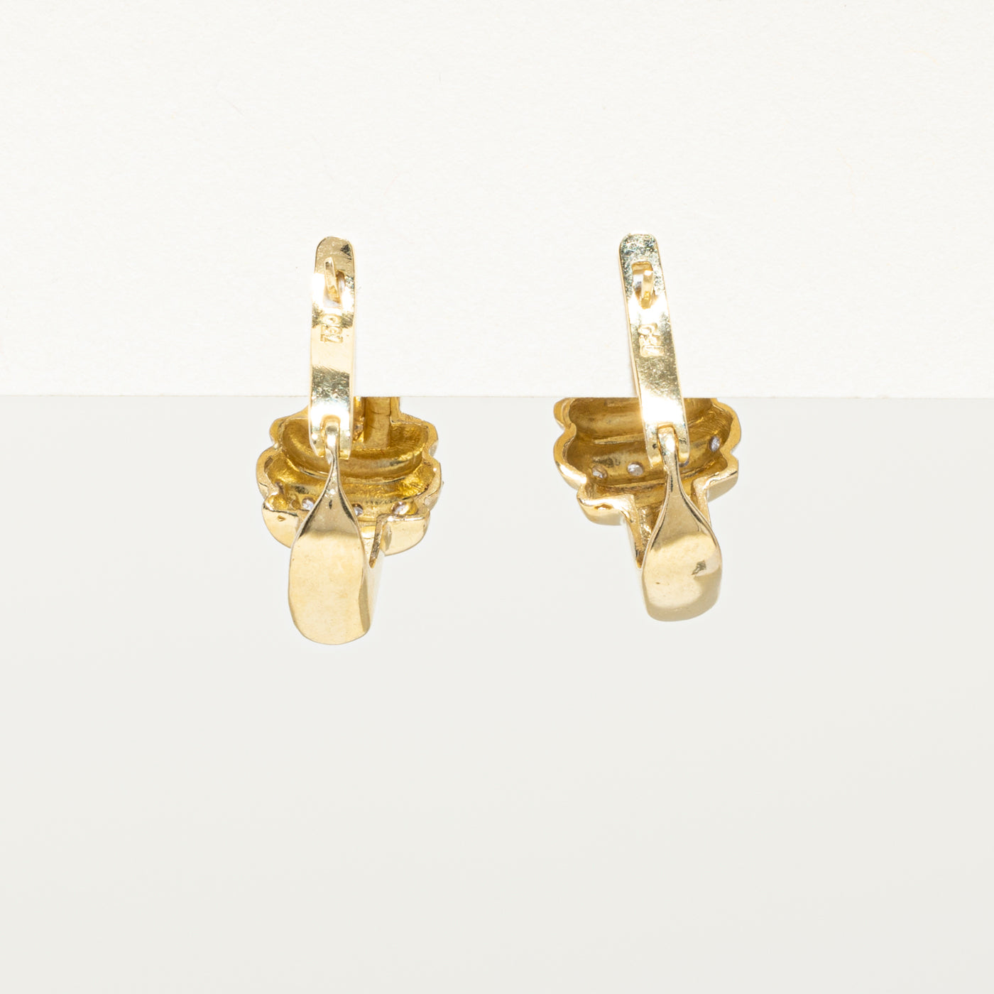 Diamond Bar Stud Earrings | 0.05ctw