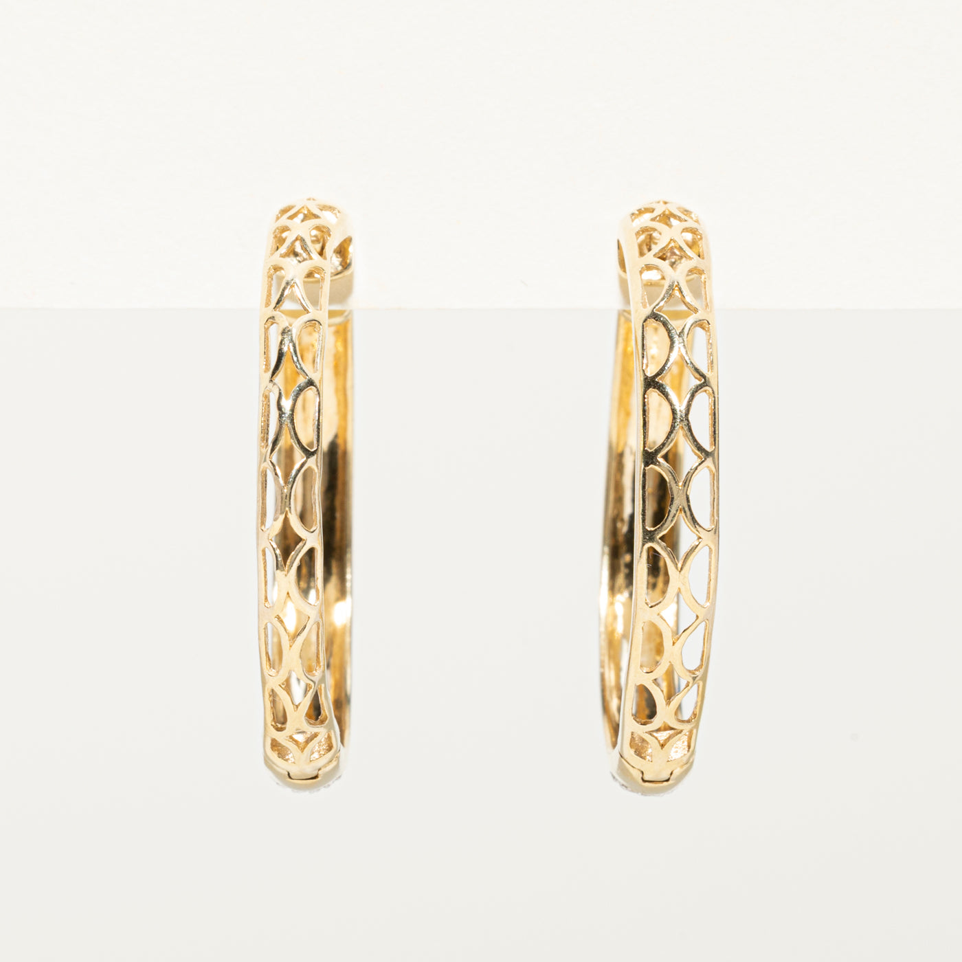 Micro Pavé Set Diamond Hoop Earrings | 3.60ctw