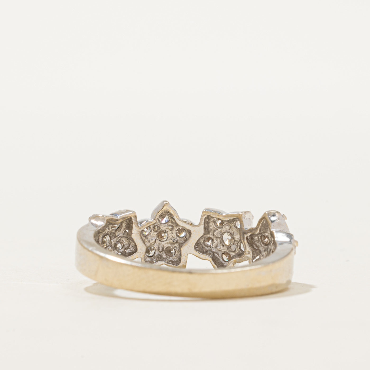 18K Petal Diamond Plumeria Flower Ring | 0.52ctw | SZ 7.25
