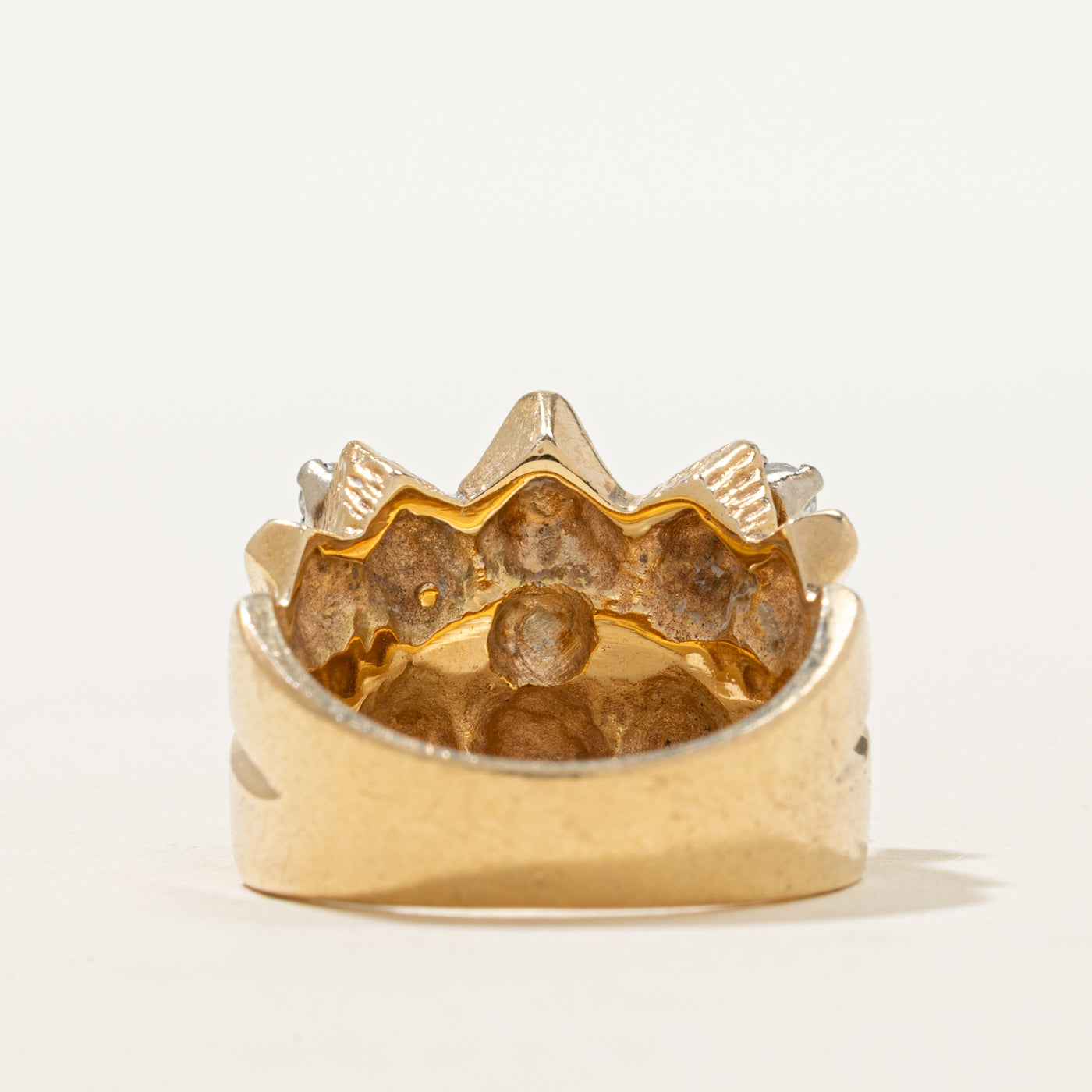14K Diamond Chunky Abstract Ring | 0.40ctw | SZ 5.5