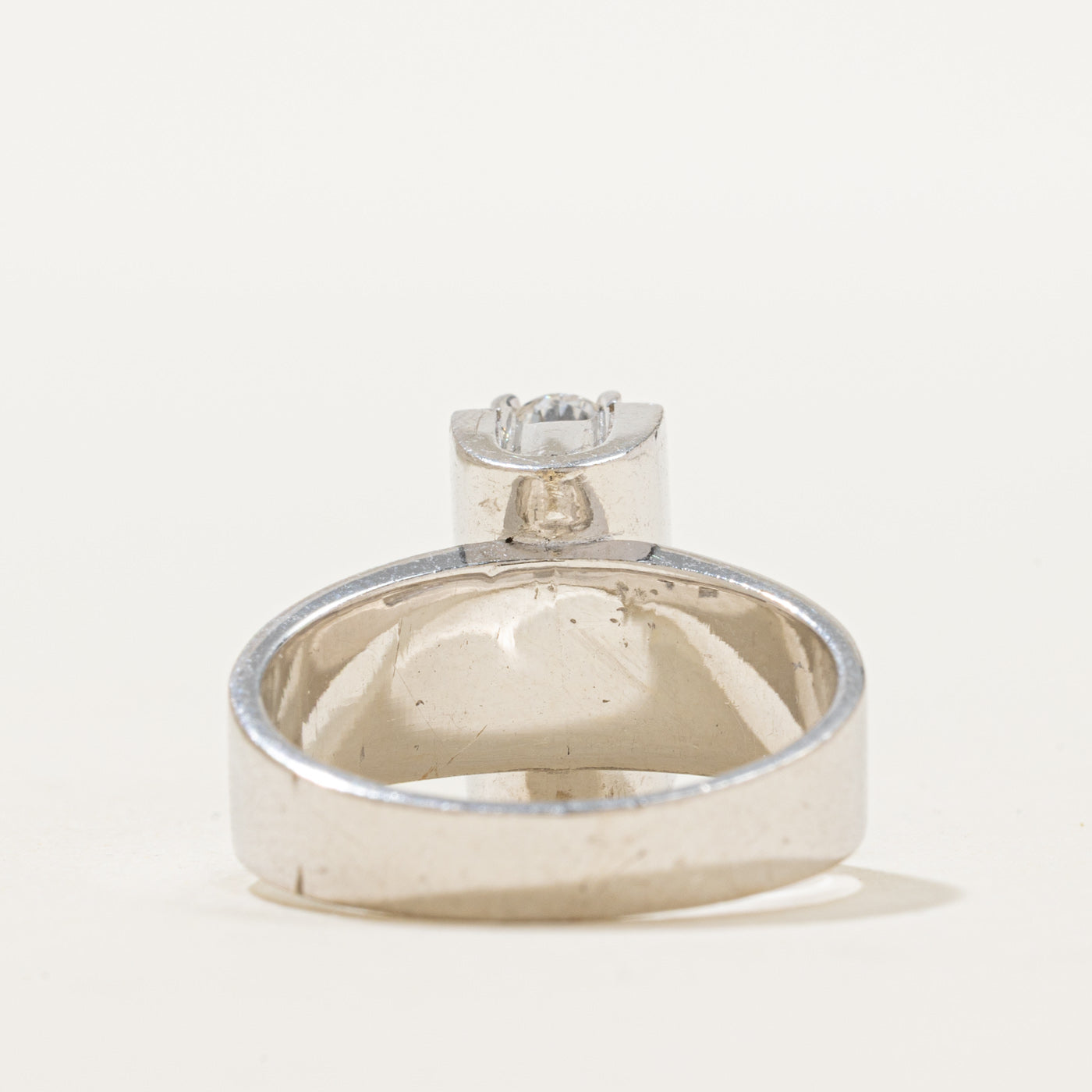 14K Three Stone Diamond Column Ring | 0.63ctw | SZ 6
