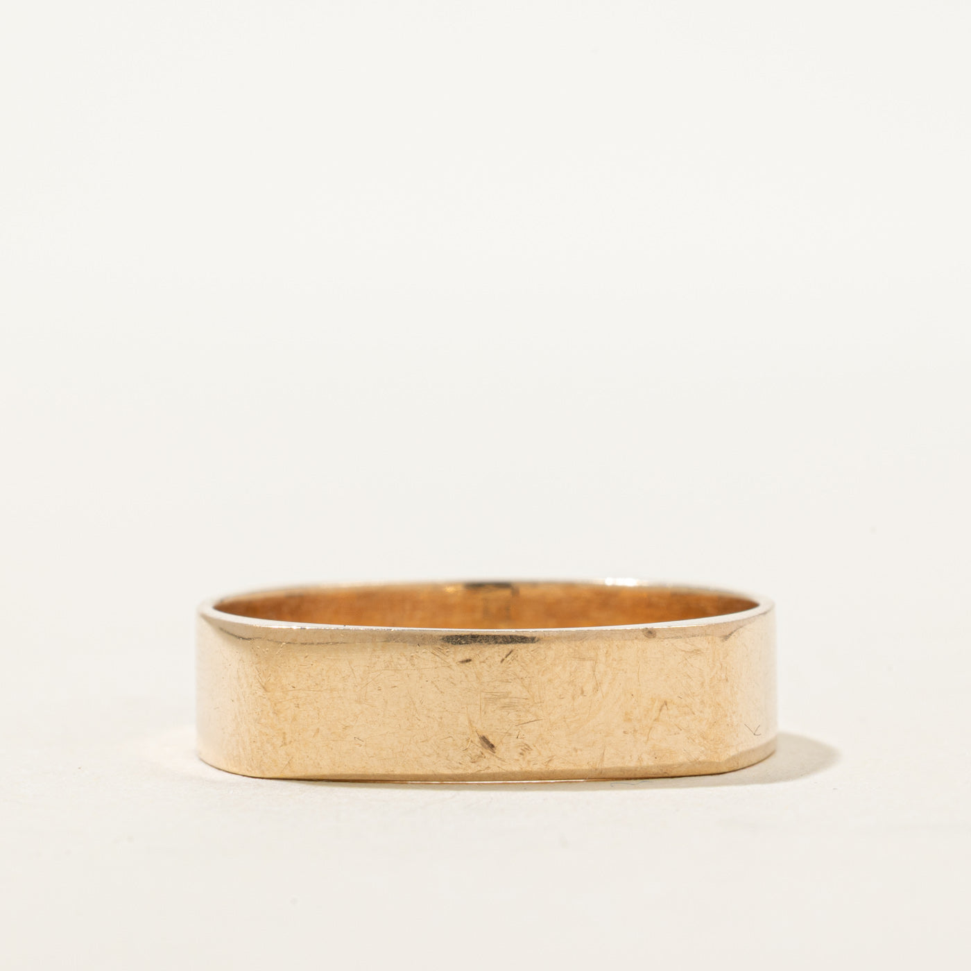 10K Diamond Soft Square Band | 0.11ct | SZ 11.25