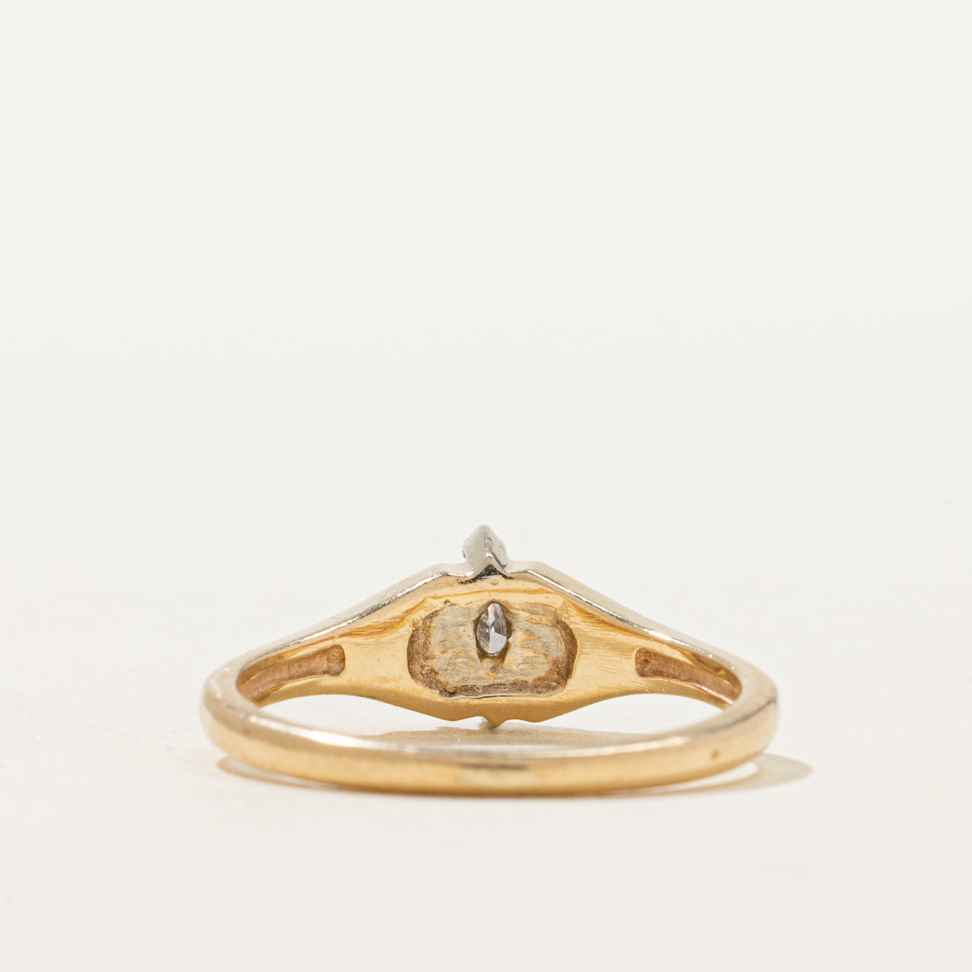 14K Marquise Cut Accented Diamond Ring | 0.19ctw | SZ 5.5