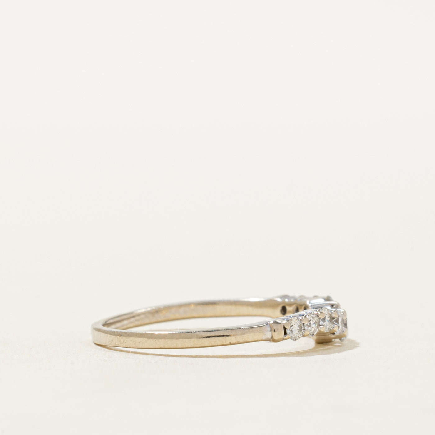 14K Semi Eternity Diamond Contour Ring | 0.25ctw | SZ 5.5