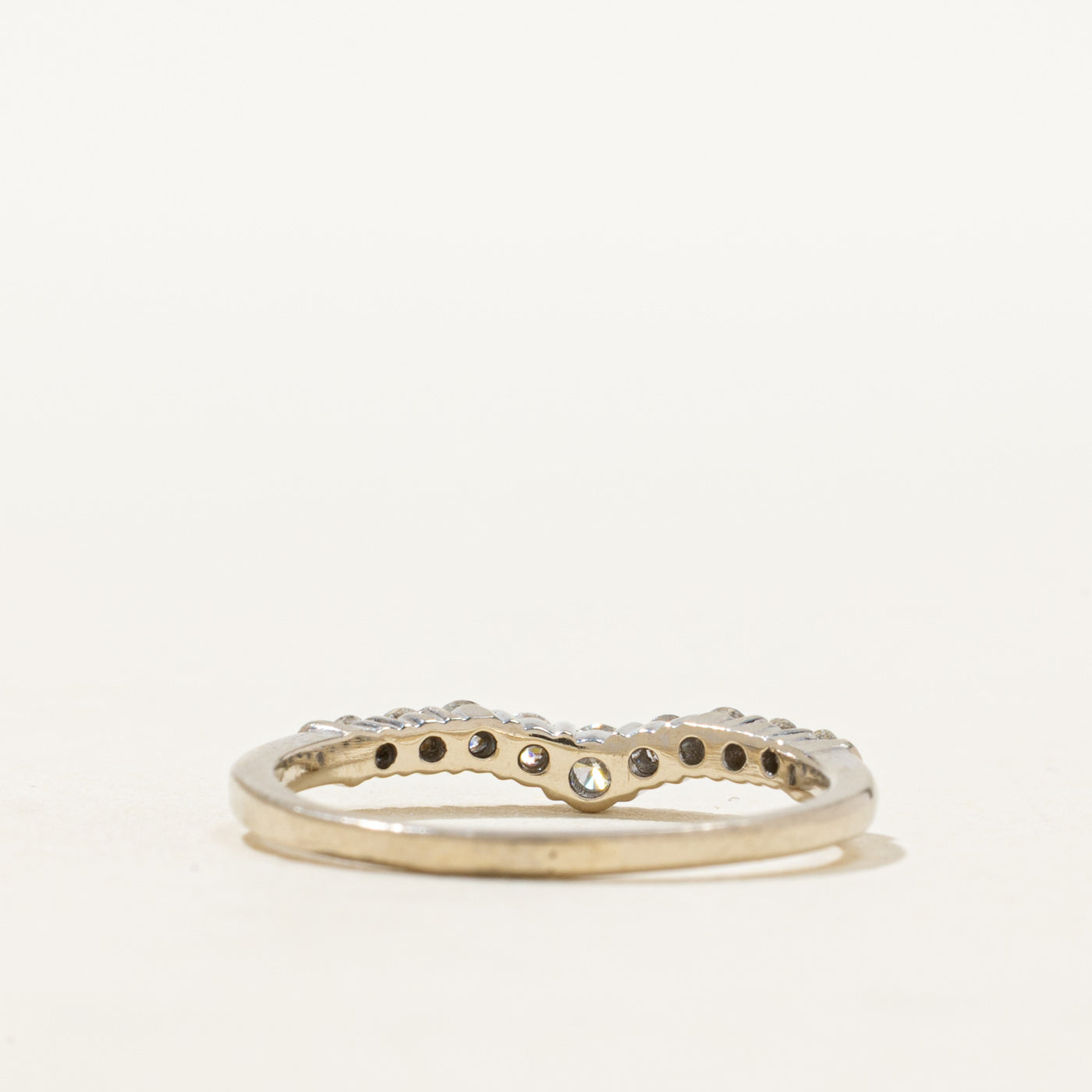 14K Semi Eternity Diamond Contour Ring | 0.25ctw | SZ 5.5