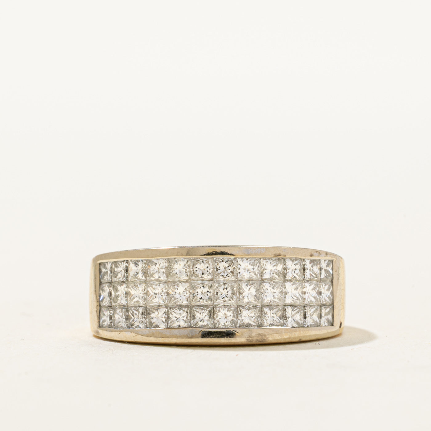 18K Invisible Set Diamond Ring | 1.30ctw | SZ 5.5