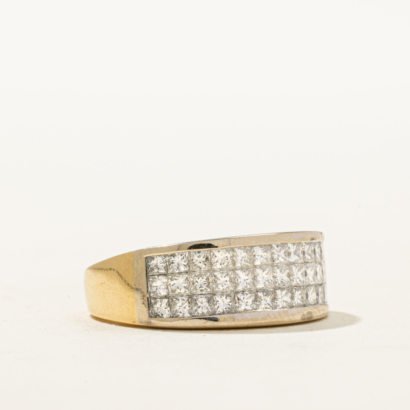 18K Invisible Set Diamond Ring | 1.30ctw | SZ 5.5