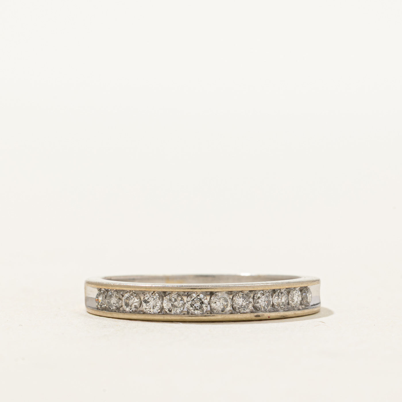 10K Semi Eternity Channel Set Diamond Ring | 0.24ctw | SZ 5.25