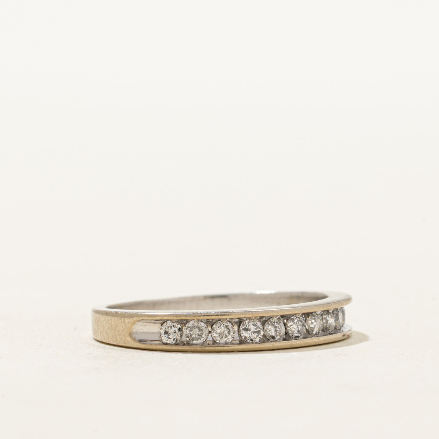 10K Semi Eternity Channel Set Diamond Ring | 0.24ctw | SZ 5.25