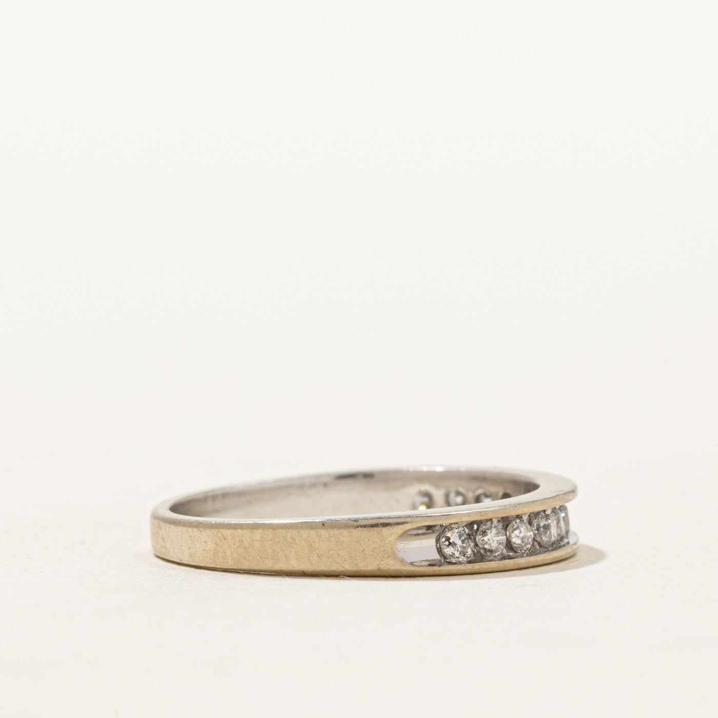 10K Semi Eternity Channel Set Diamond Ring | 0.24ctw | SZ 5.25