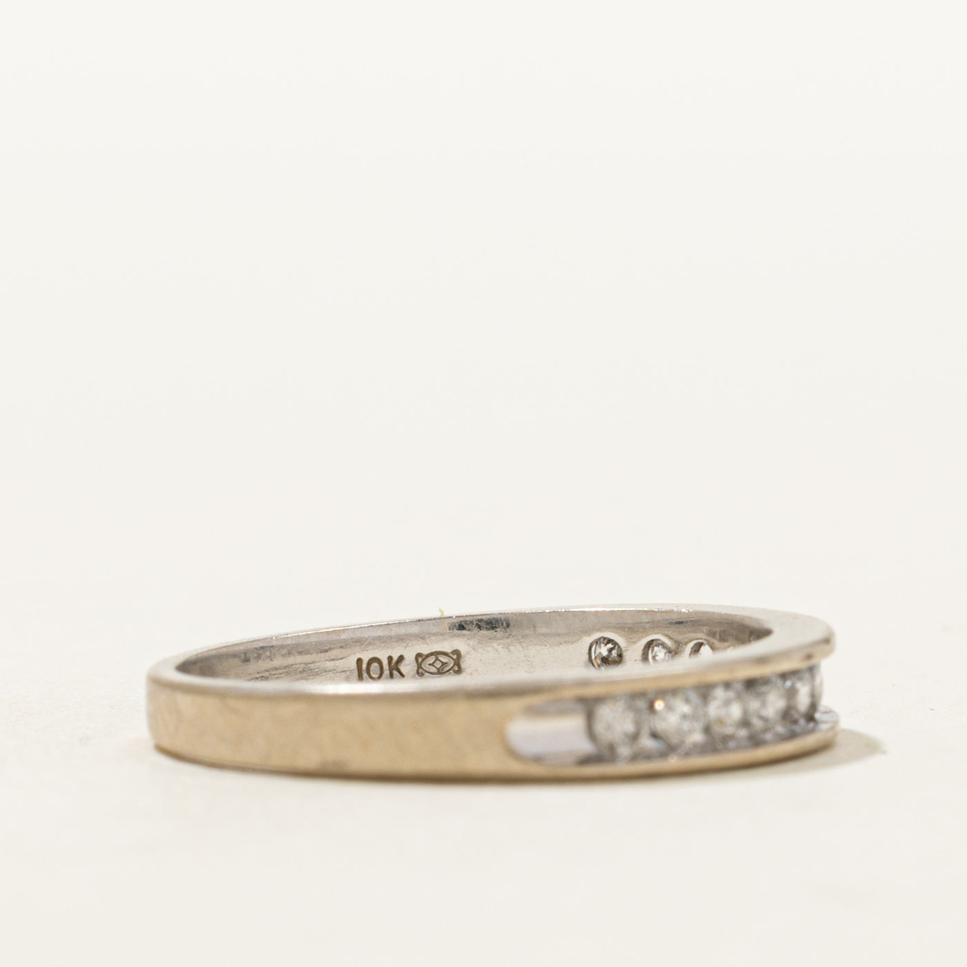 10K Semi Eternity Channel Set Diamond Ring | 0.24ctw | SZ 5.25