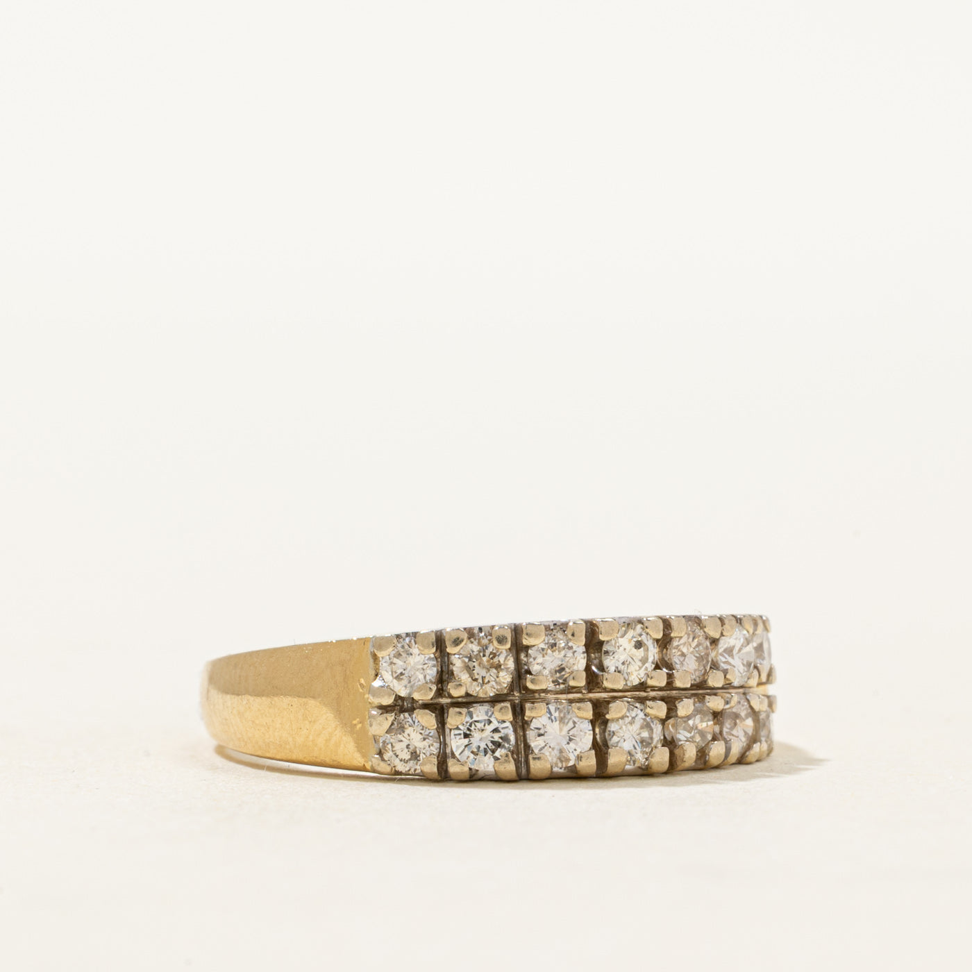 14K Double Row Diamond Ring | 0.56ctw | SZ 7.25