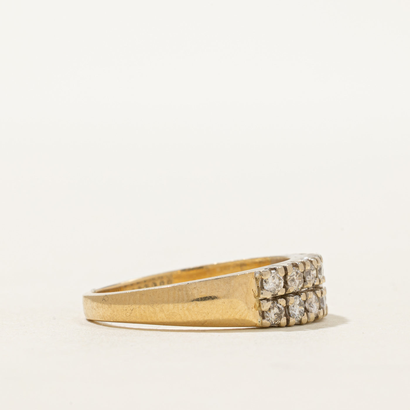 14K Double Row Diamond Ring | 0.56ctw | SZ 7.25