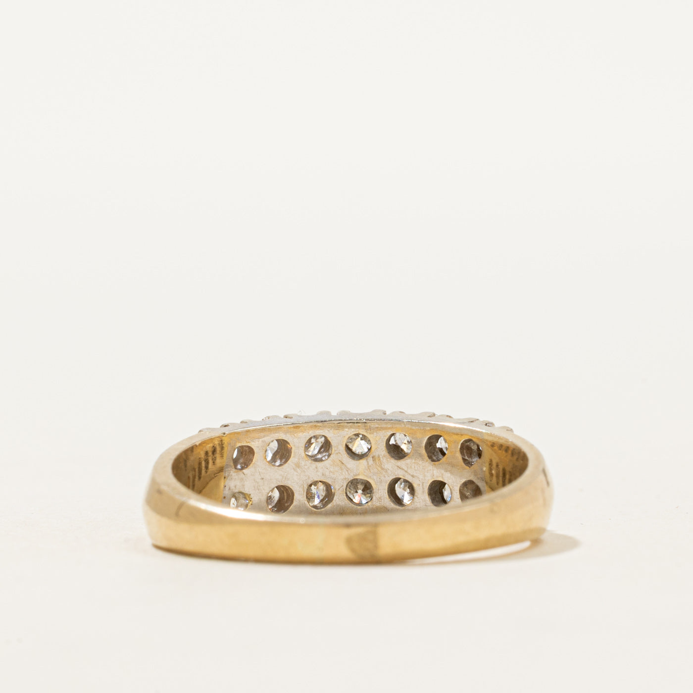 14K Double Row Diamond Ring | 0.56ctw | SZ 7.25