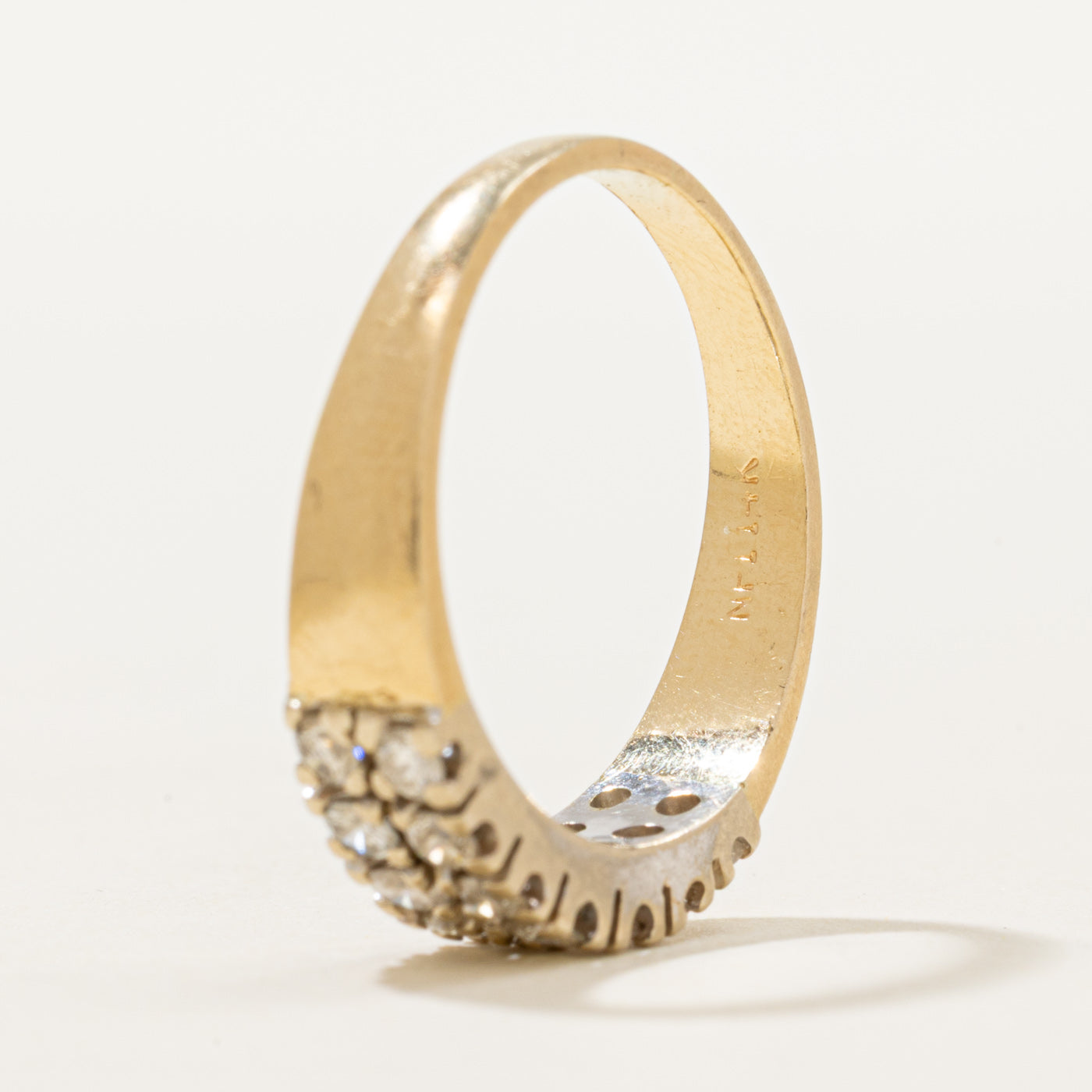 14K Double Row Diamond Ring | 0.56ctw | SZ 7.25