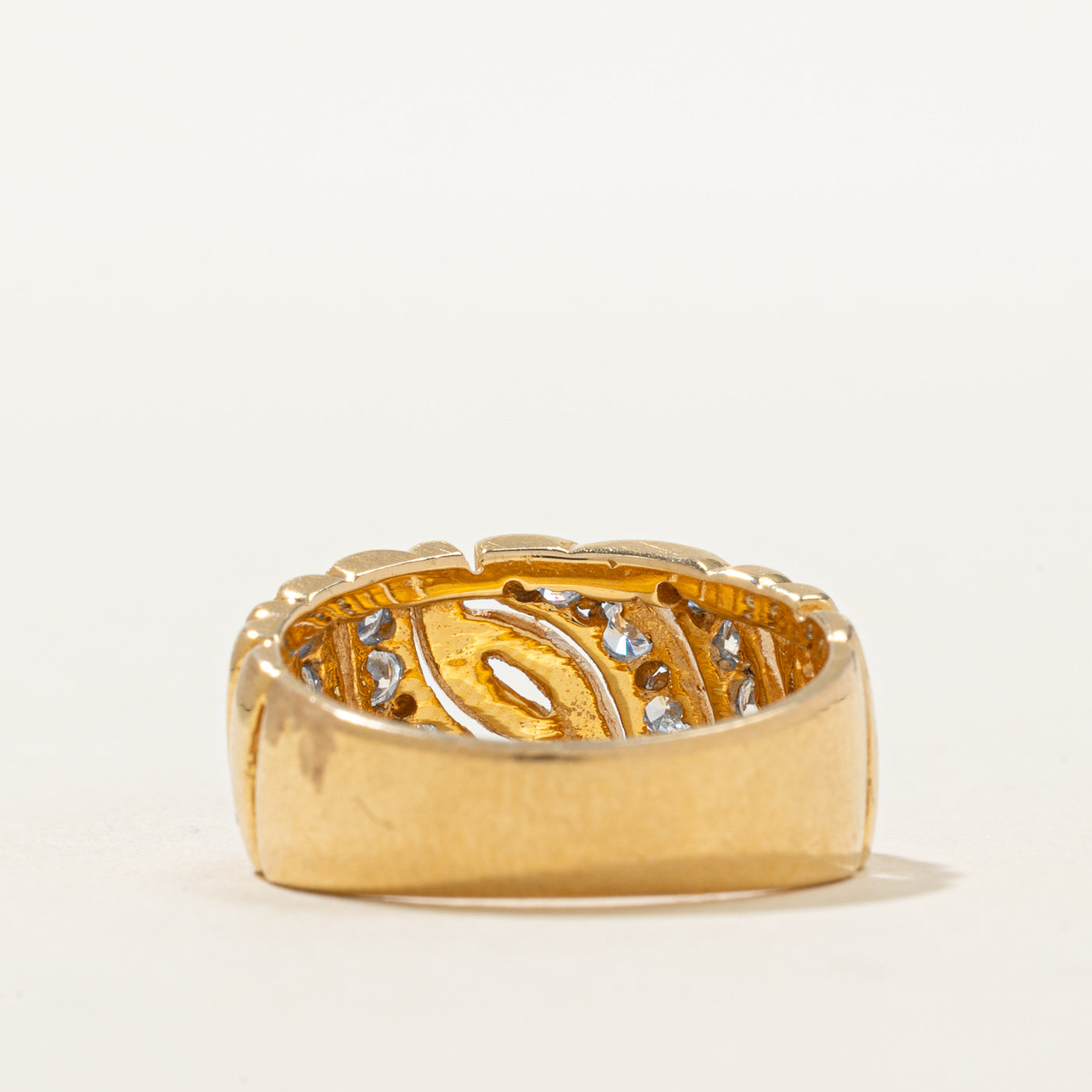 18K Diamond Waterfall Chunky Ring | 0.48ctw | SZ 5