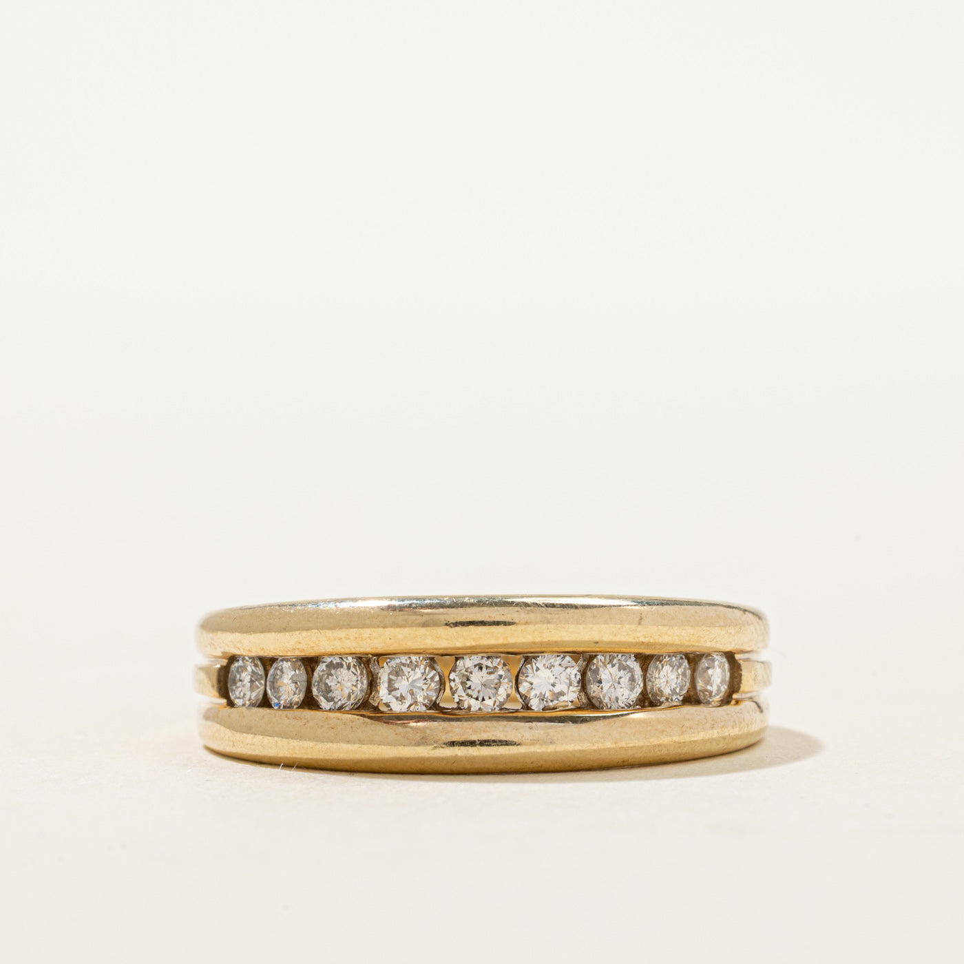 'Ben Moss' 10K Channel Set Diamond Ring | 0.24ctw | SZ 10.75