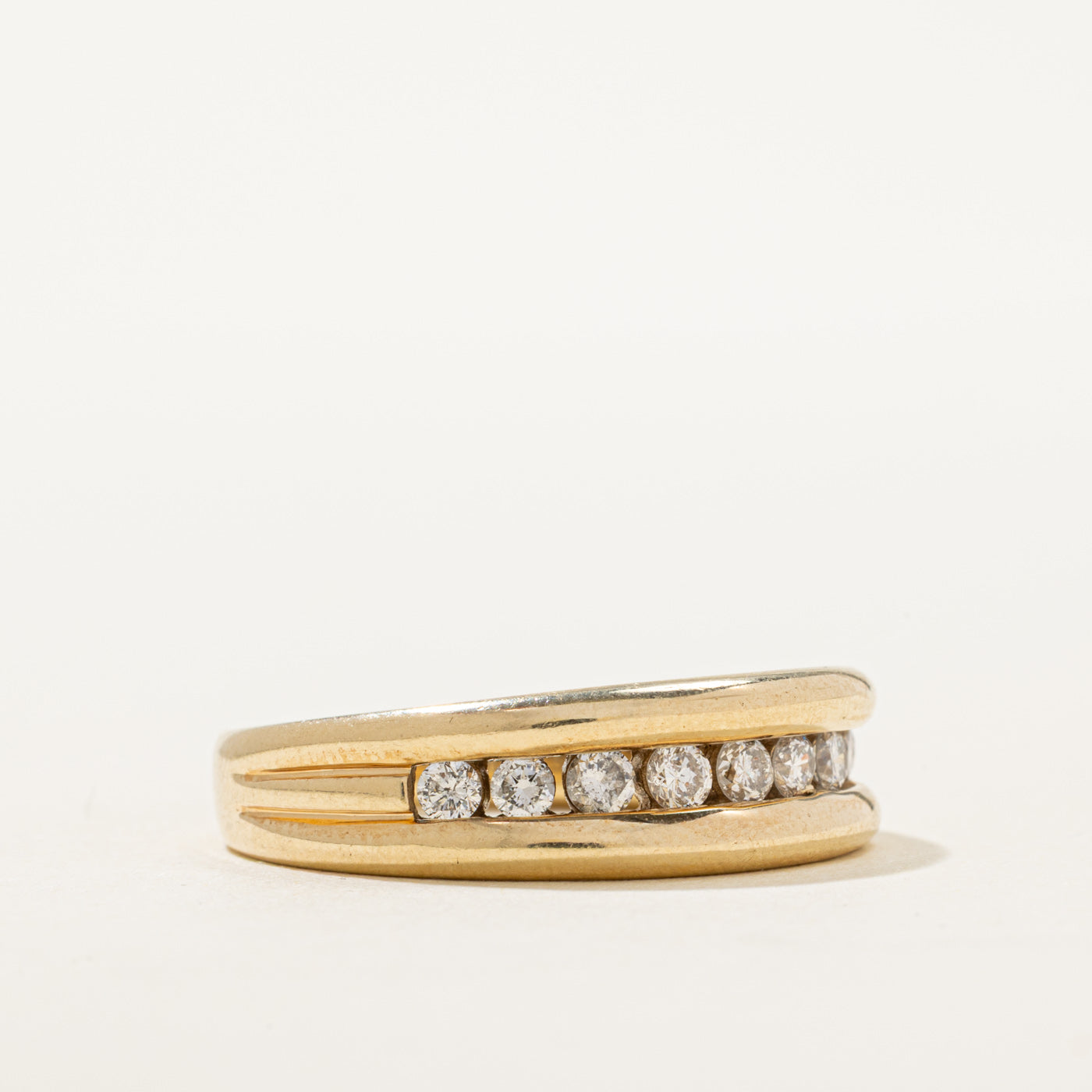 'Ben Moss' 10K Channel Set Diamond Ring | 0.24ctw | SZ 10.75