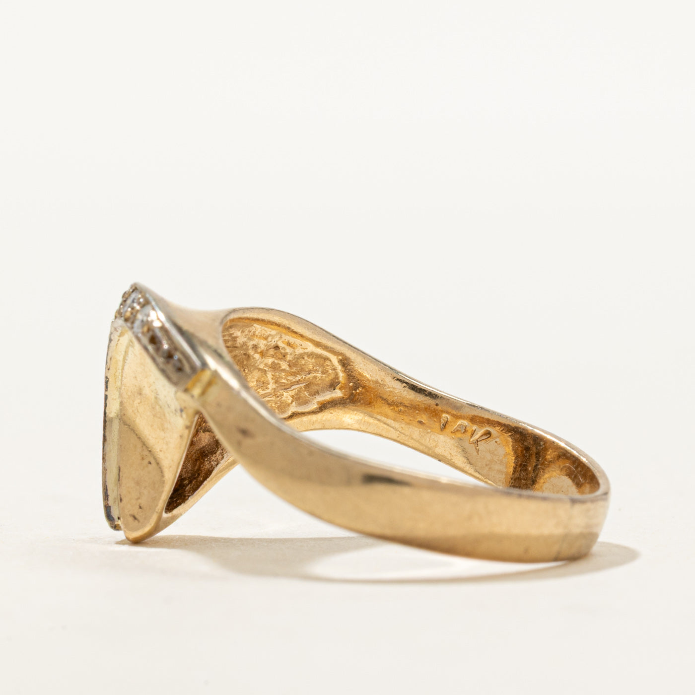 14K Diamond Wave Ring | 0.13ctw | SZ 7.5