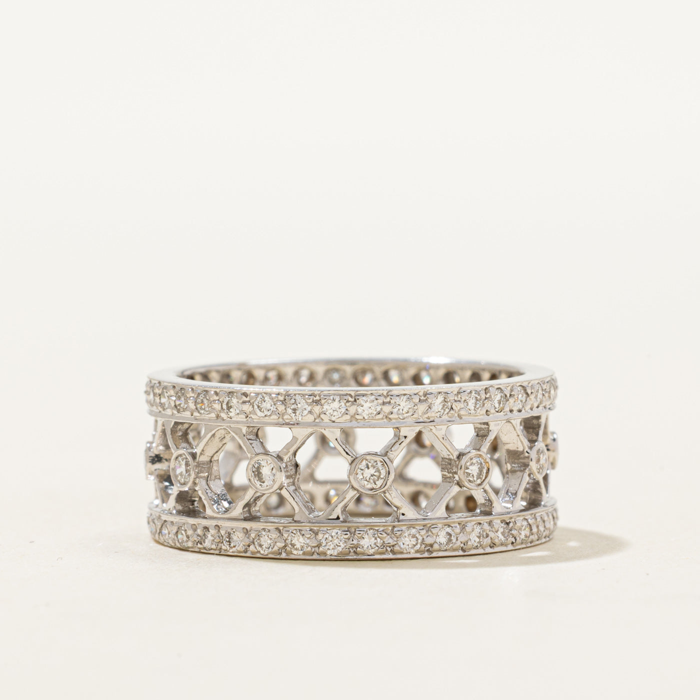 14K Eternity Diamond Openwork Band | 0.66ctw | SZ 6.5