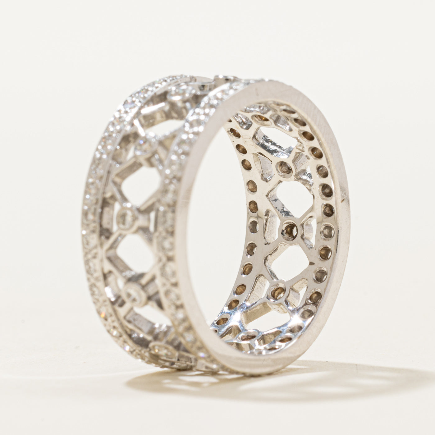 14K Eternity Diamond Openwork Band | 0.66ctw | SZ 6.5