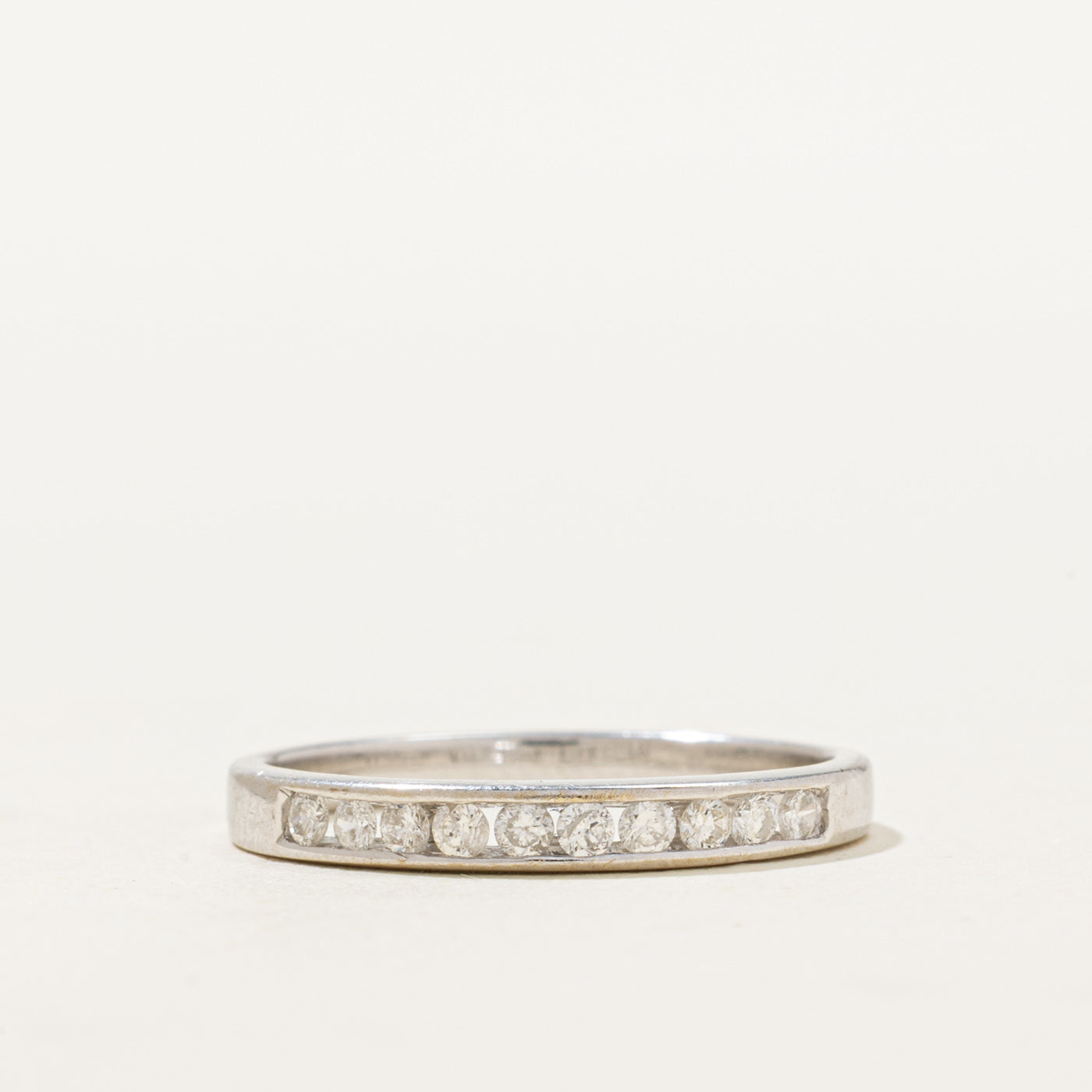 18K Semi Eternity Channel Set Diamond Band | 0.17ctw | SZ 5.75