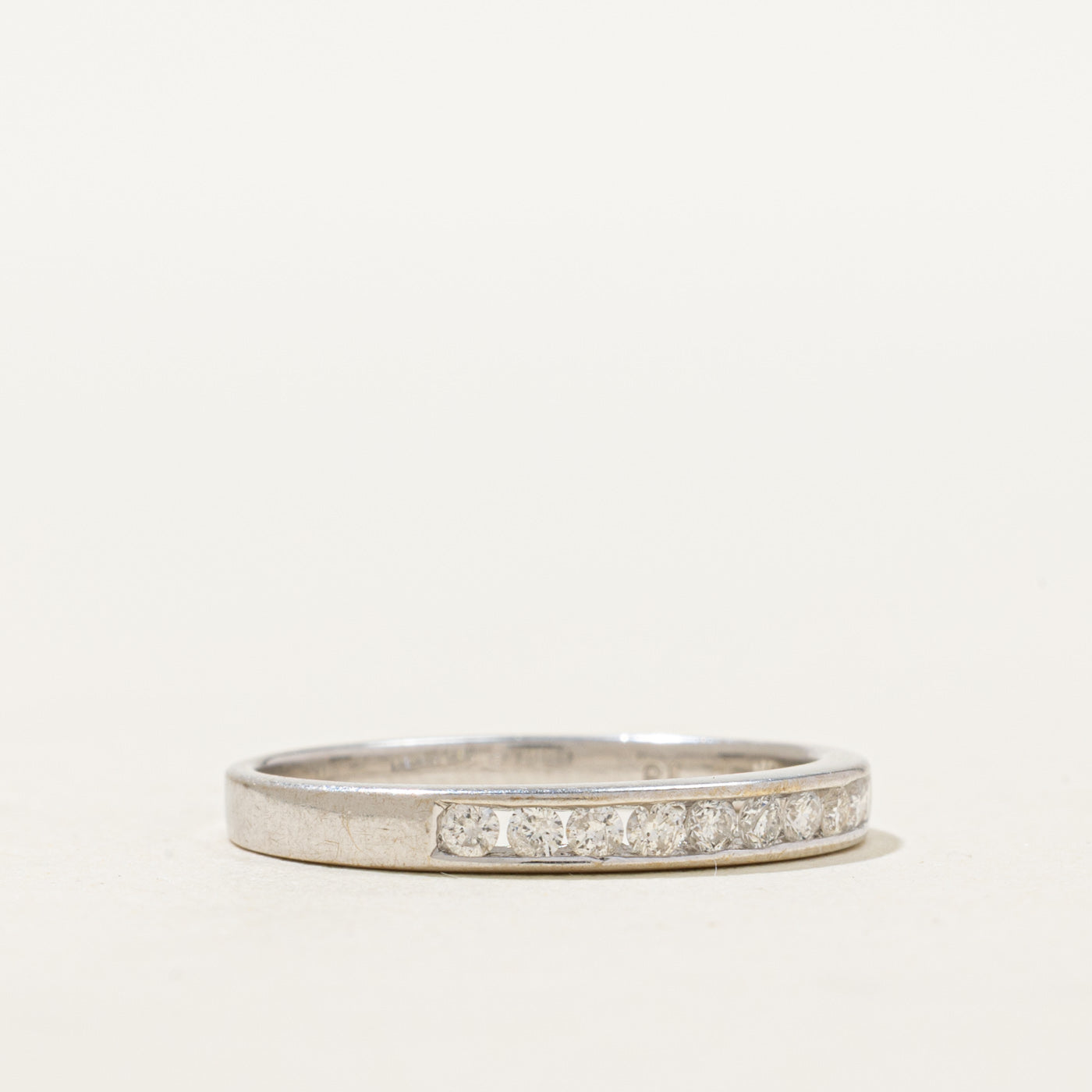 18K Semi Eternity Channel Set Diamond Band | 0.17ctw | SZ 5.75