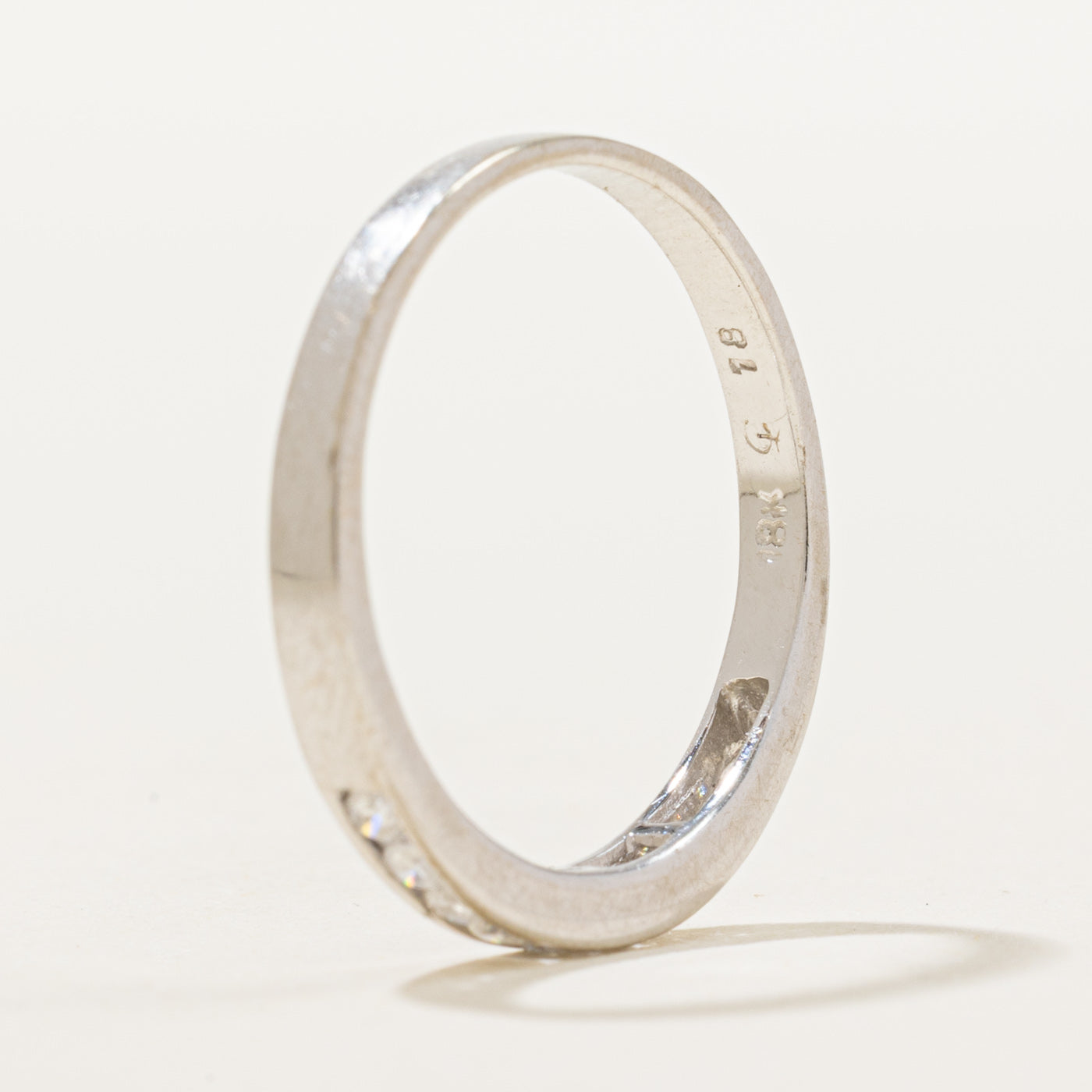 18K Semi Eternity Channel Set Diamond Band | 0.17ctw | SZ 5.75