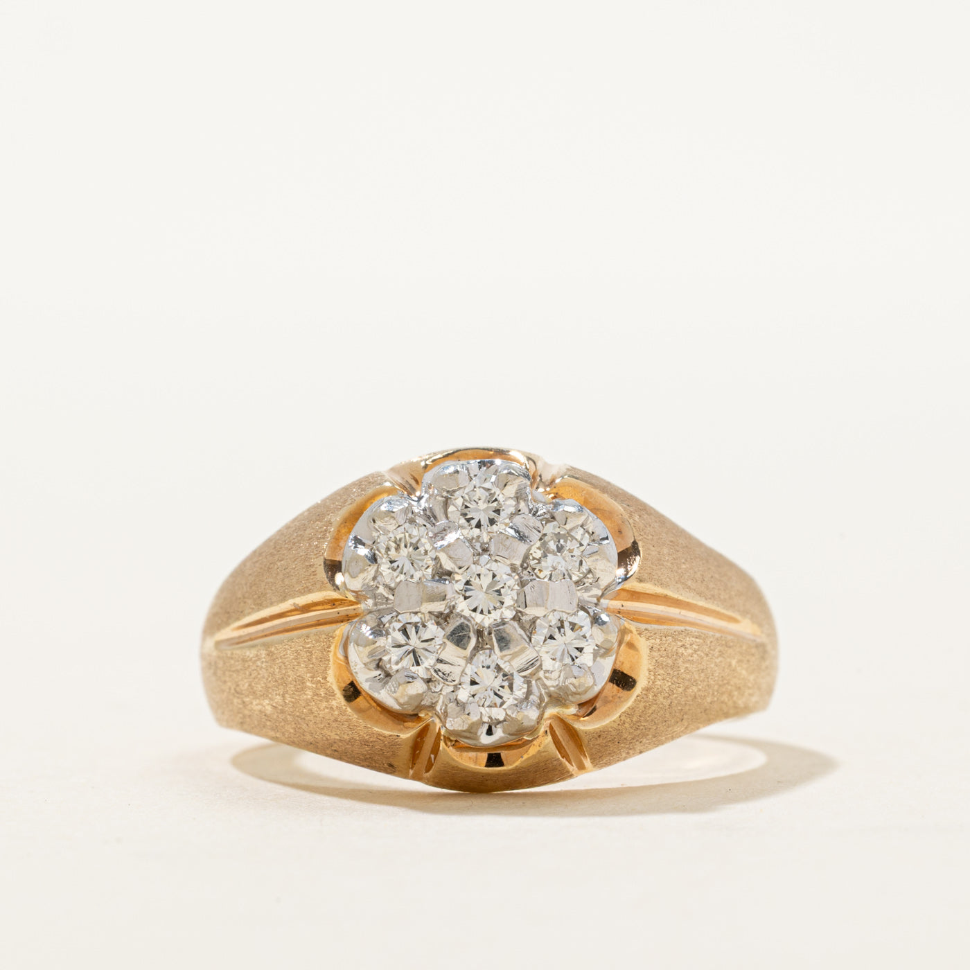 14K Diamond Cluster Dome Ring | 0.54ctw | SZ 10.25