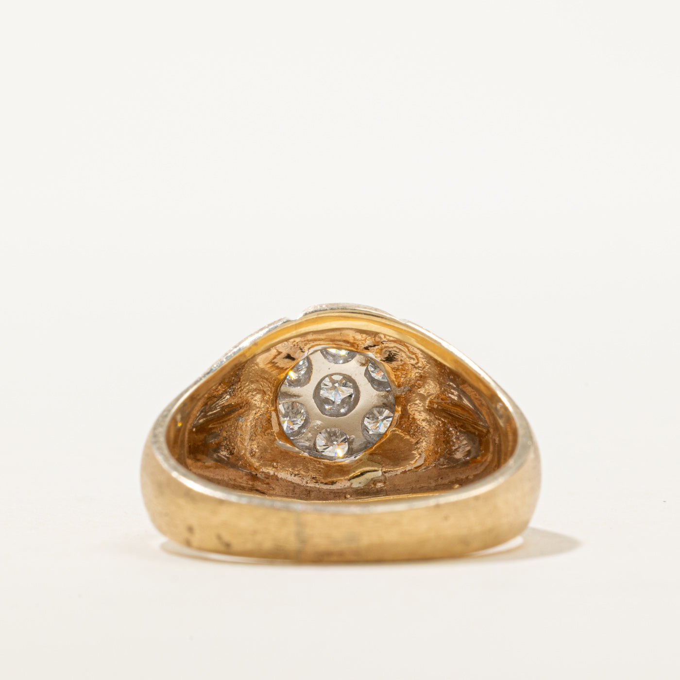 14K Diamond Cluster Dome Ring | 0.54ctw | SZ 10.25