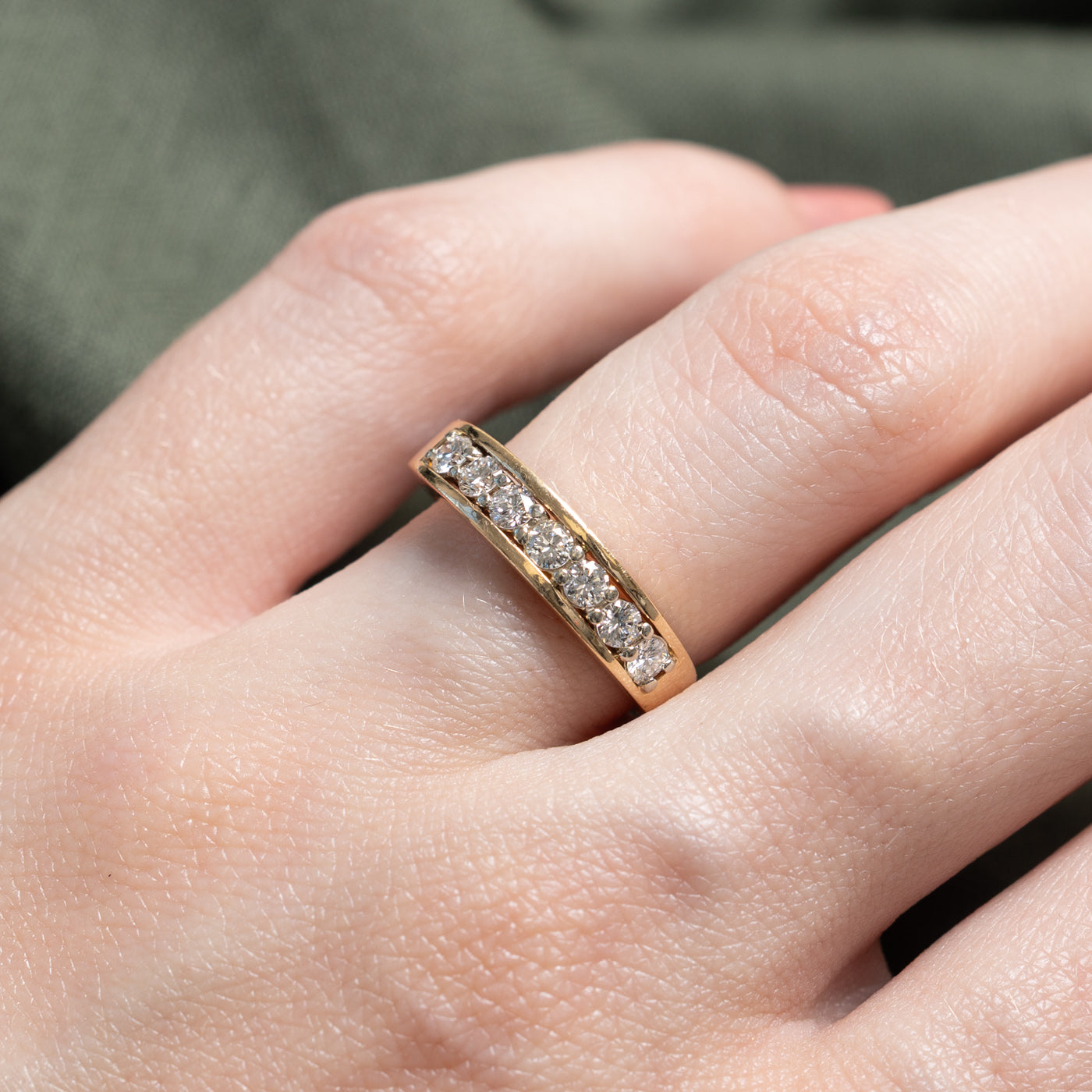 14K Semi Eternity Channel Set Diamond Ring | 0.40ctw | SZ 6