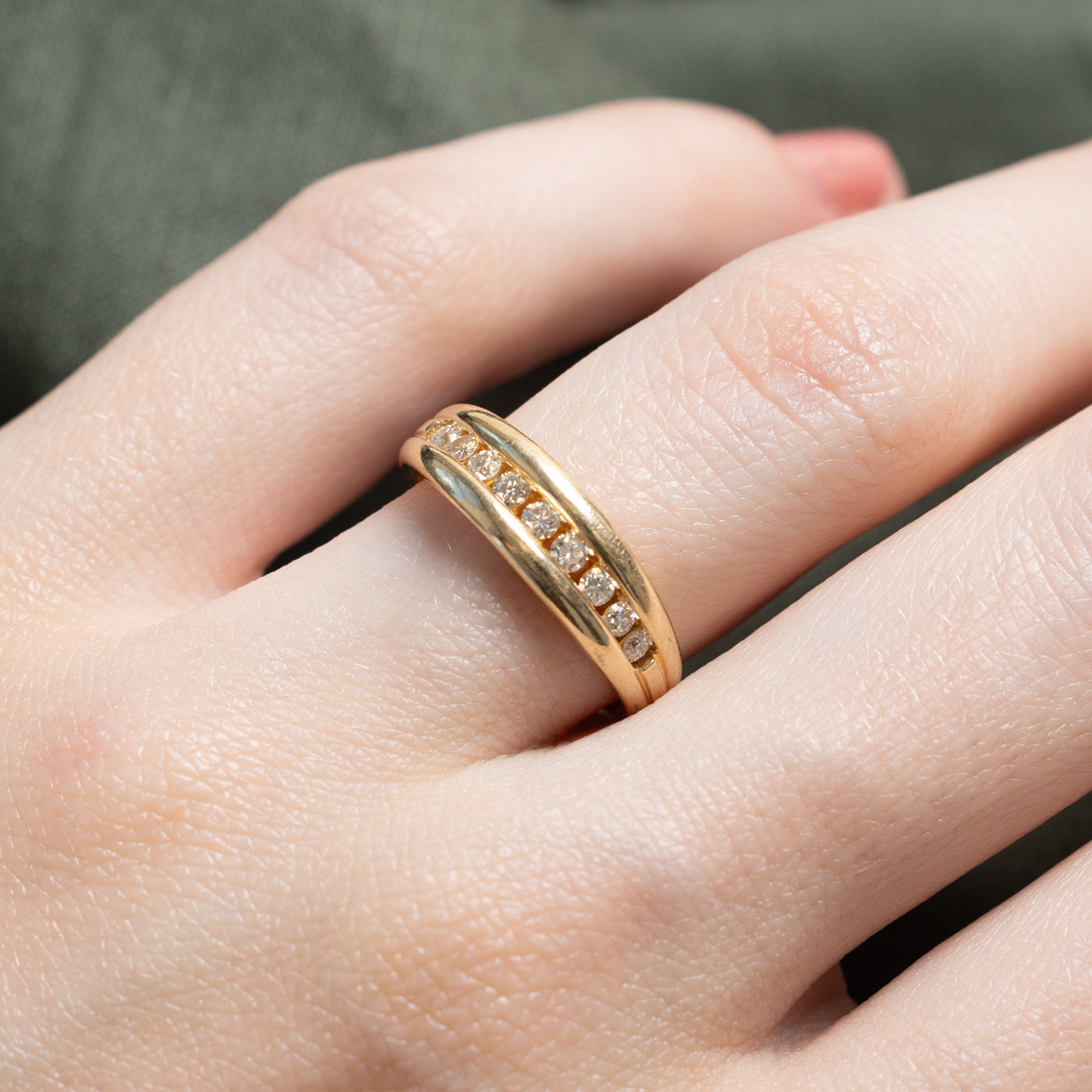 14K Semi Eternity Channel Set Diamond Ring | 0.25ctw | SZ 5.75