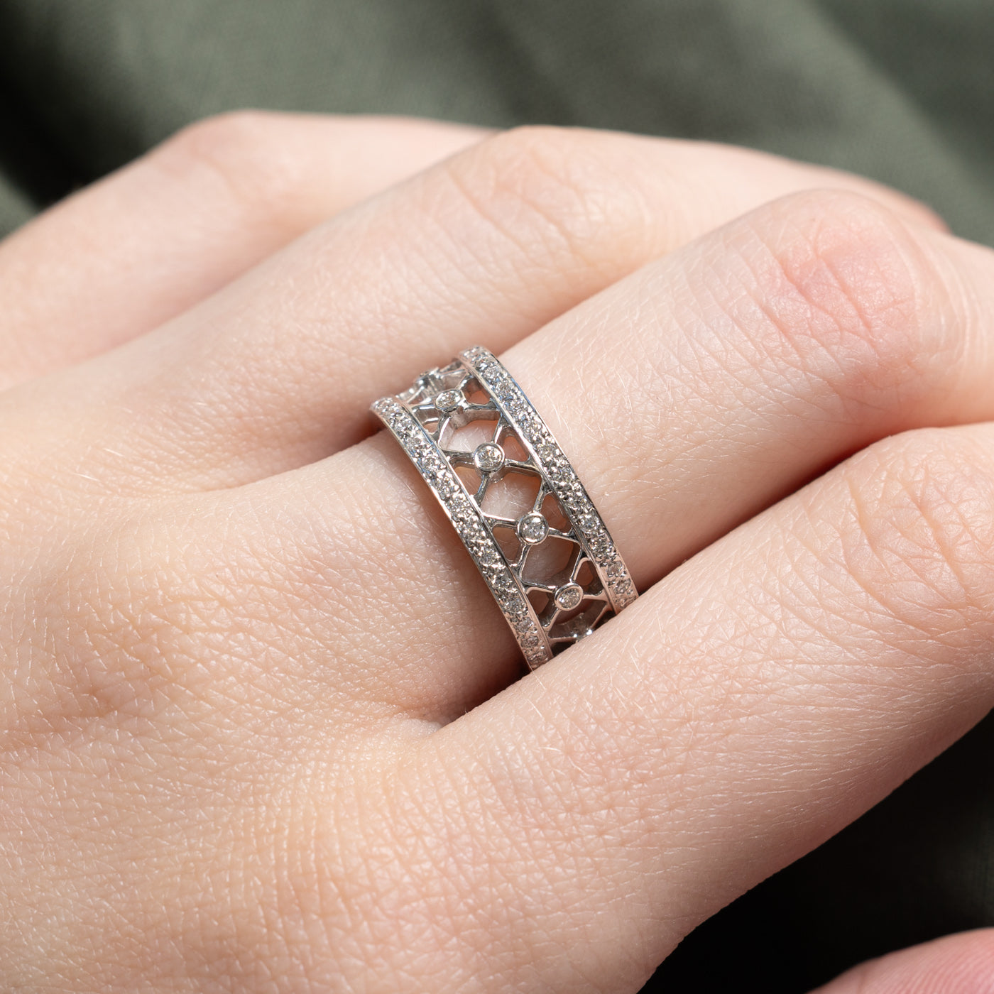 14K Eternity Diamond Openwork Band | 0.66ctw | SZ 6.5