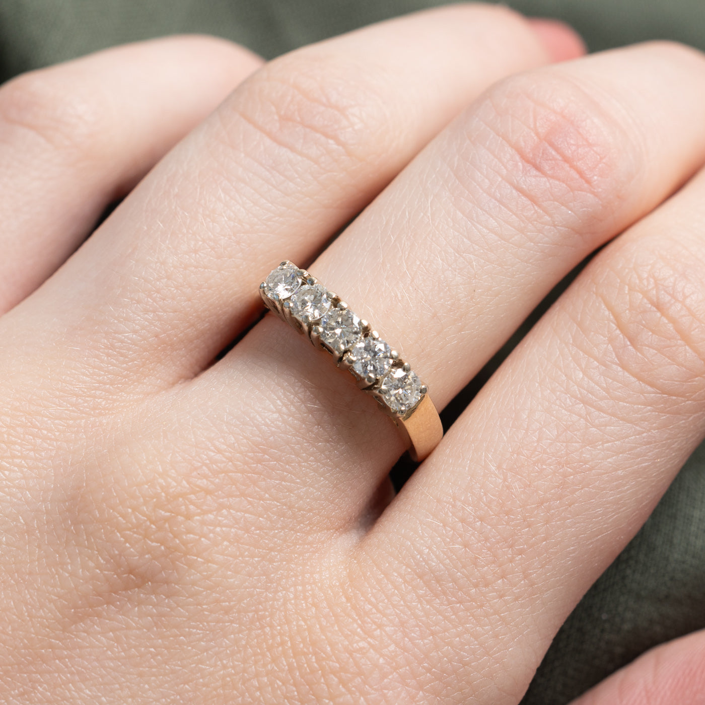 14K Five Stone Diamond Ring | 0.80ctw | SZ 6
