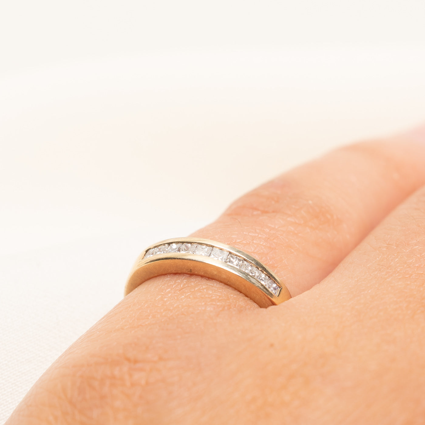Semi Eternity Princess Cut Diamond Ring | 0.30ctw | SZ 5.25