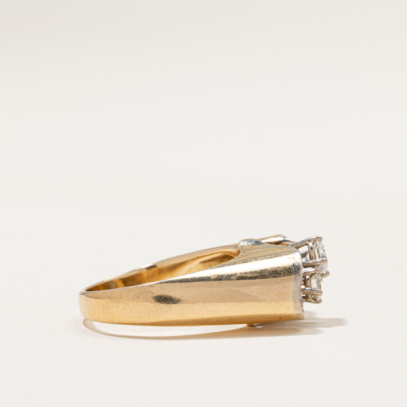 14k Diamond Cluster Cocktail Ring | 0.64ctw | SZ 6.5