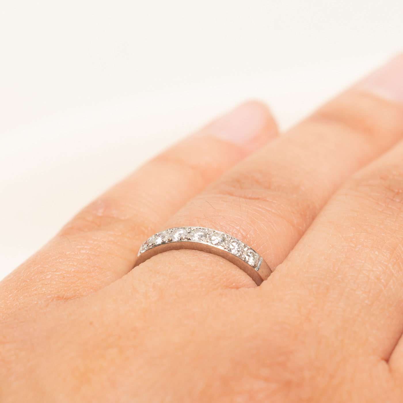 Silver Diamond Band | 0.42ctw | SZ 6.5