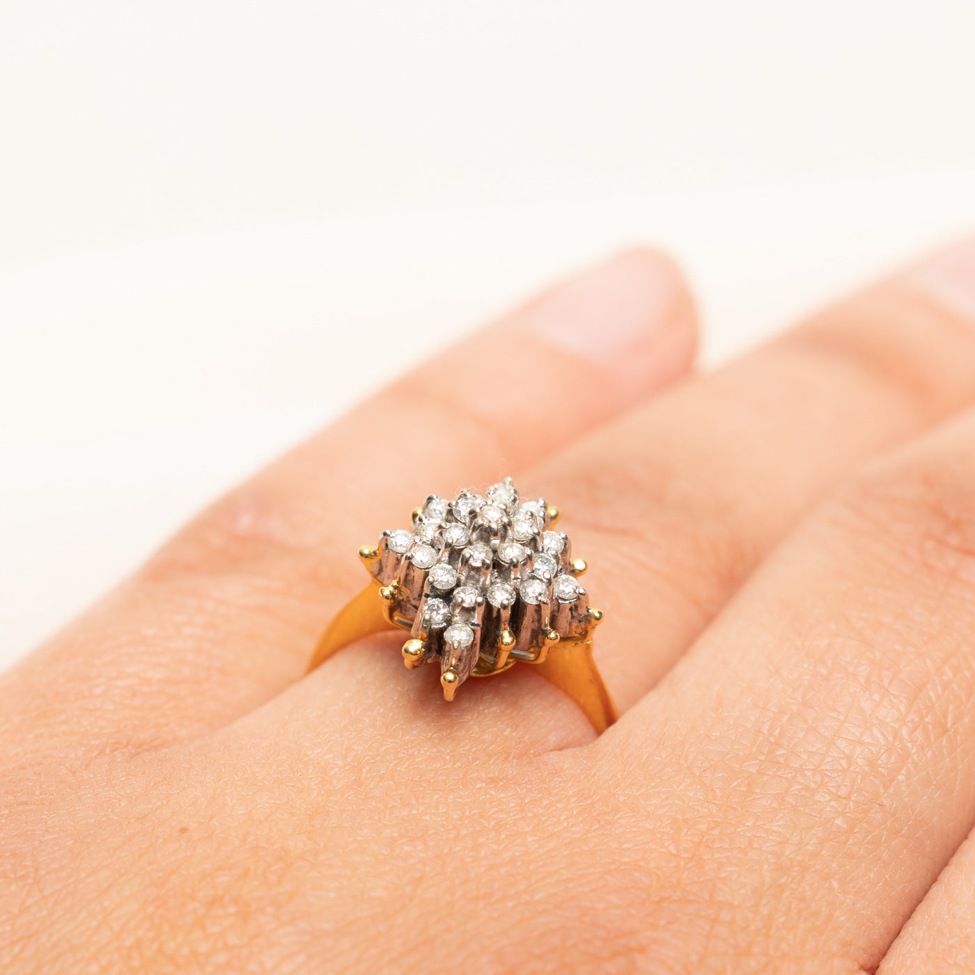 Diamond Snowflake Cluster Ring | 0.37ctw | SZ 7.25