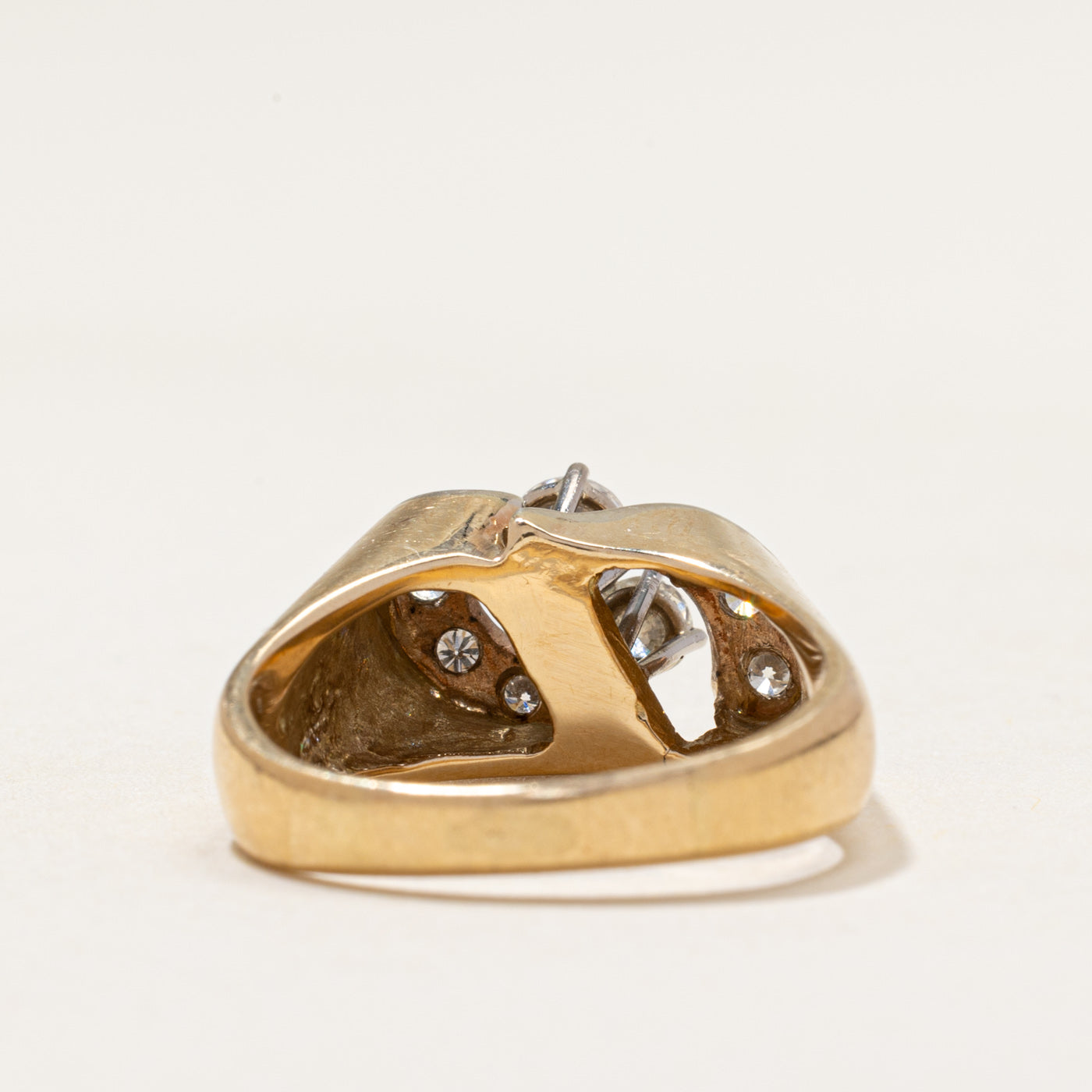 14k Diamond Cluster Cocktail Ring | 0.64ctw | SZ 6.5