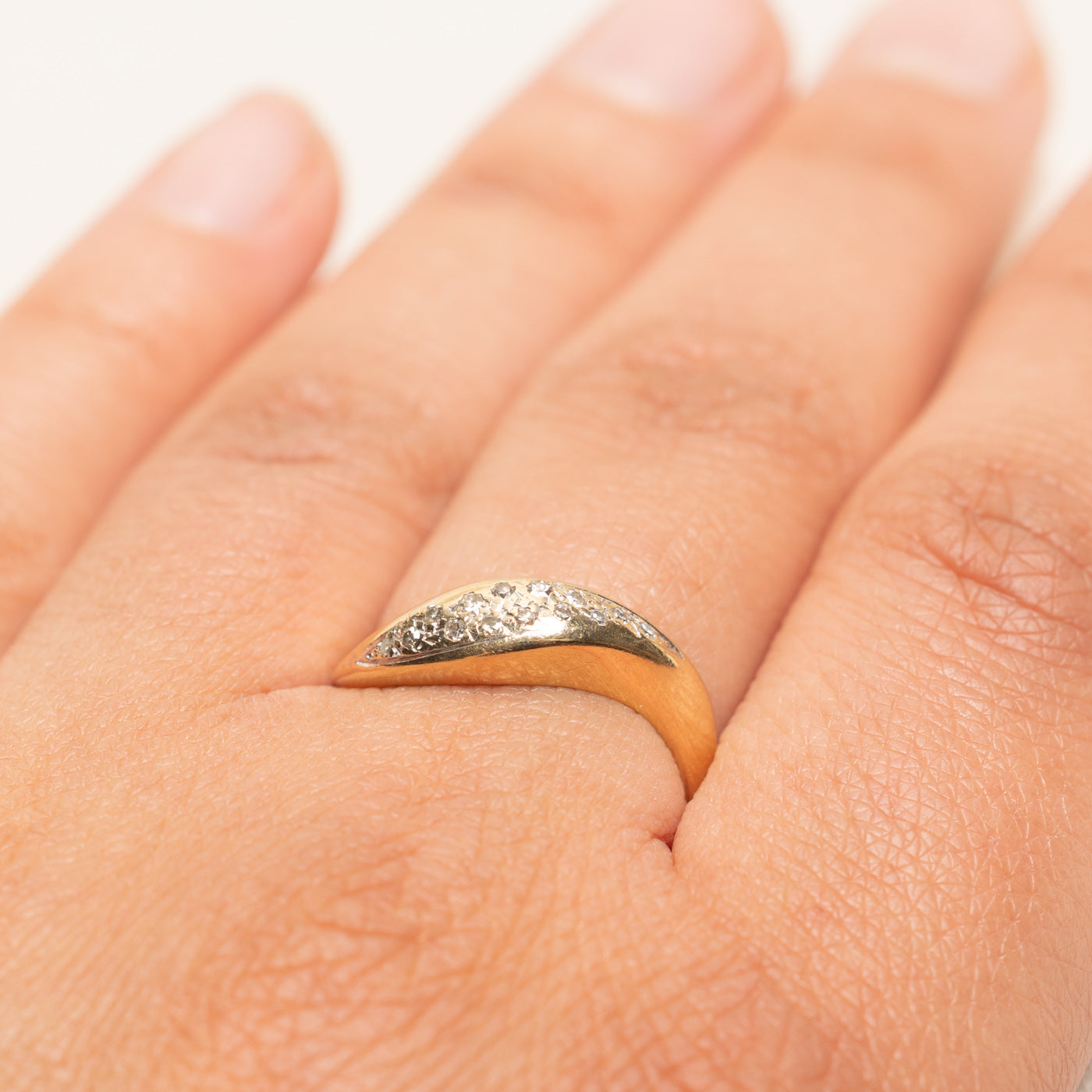 Diamond Waterfall Wave Ring | 0.12ctw | SZ 8